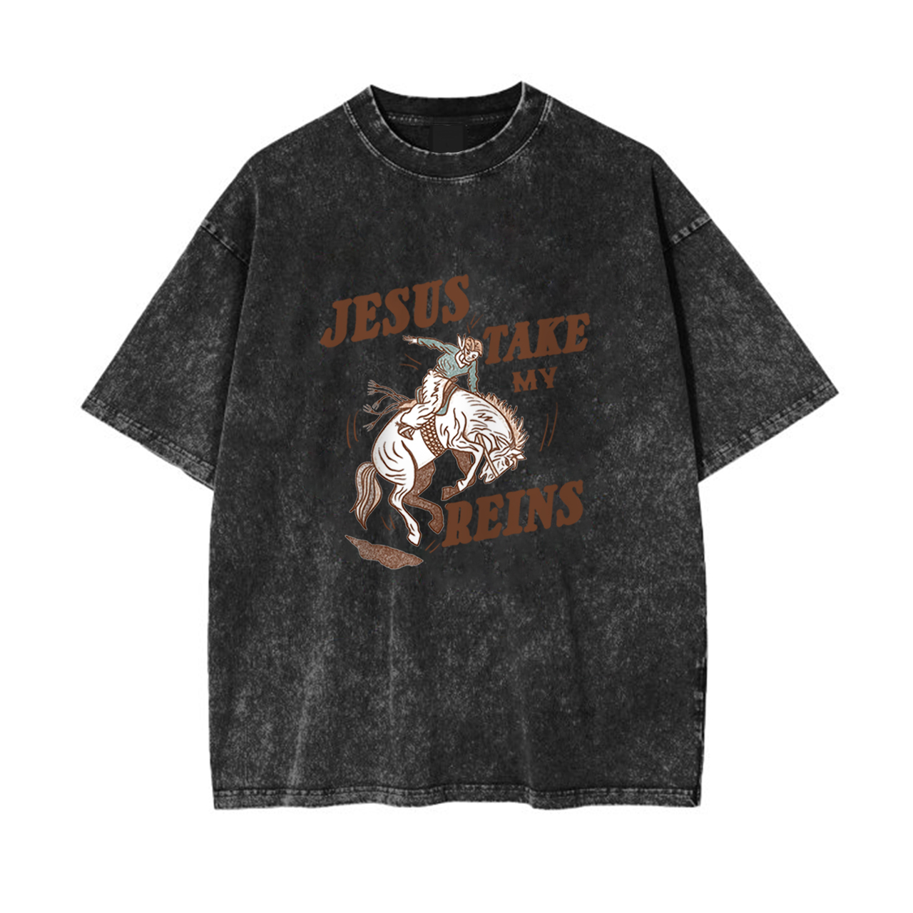 Jesus Take My Reins Garment-dye Tees