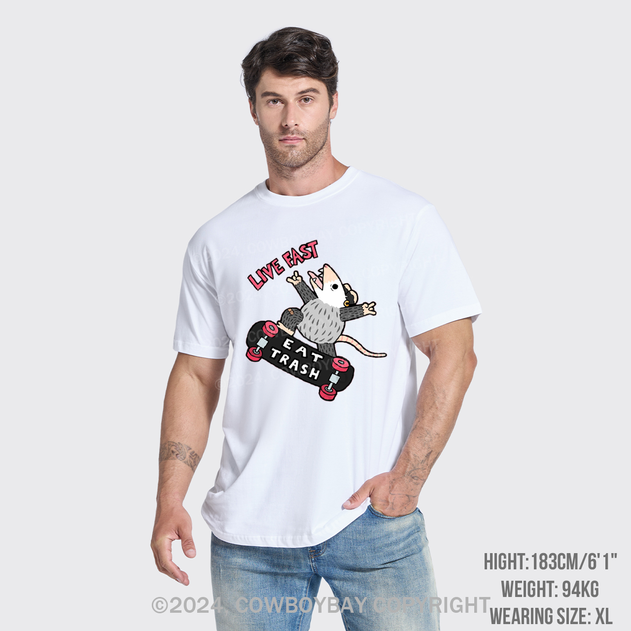 Live Fast Eat Trash T-Shirts