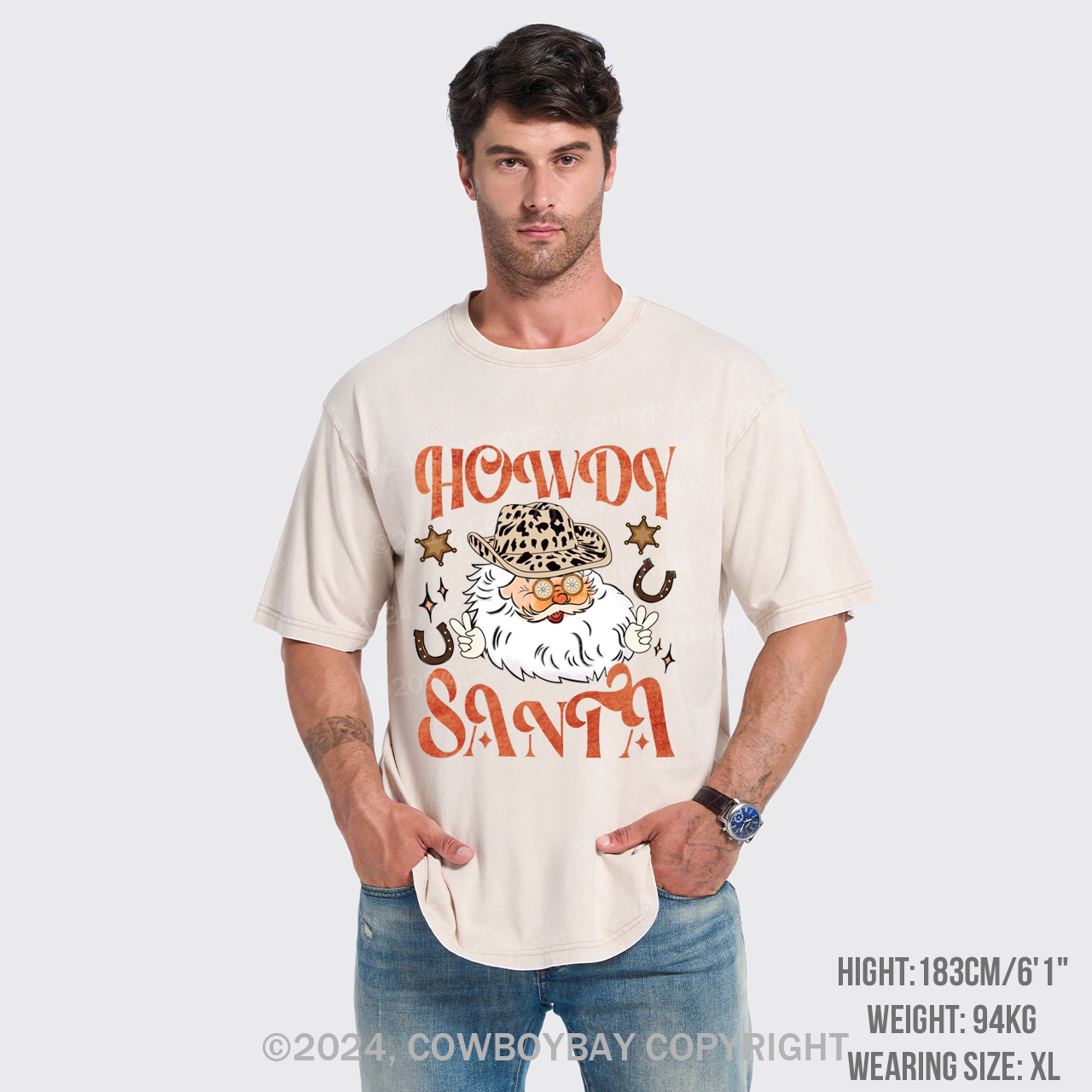 Howdy Santa Garment-dye Tees