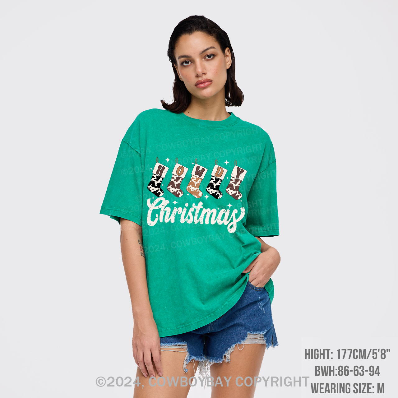 Howdy Christmas Garment-dye Tees