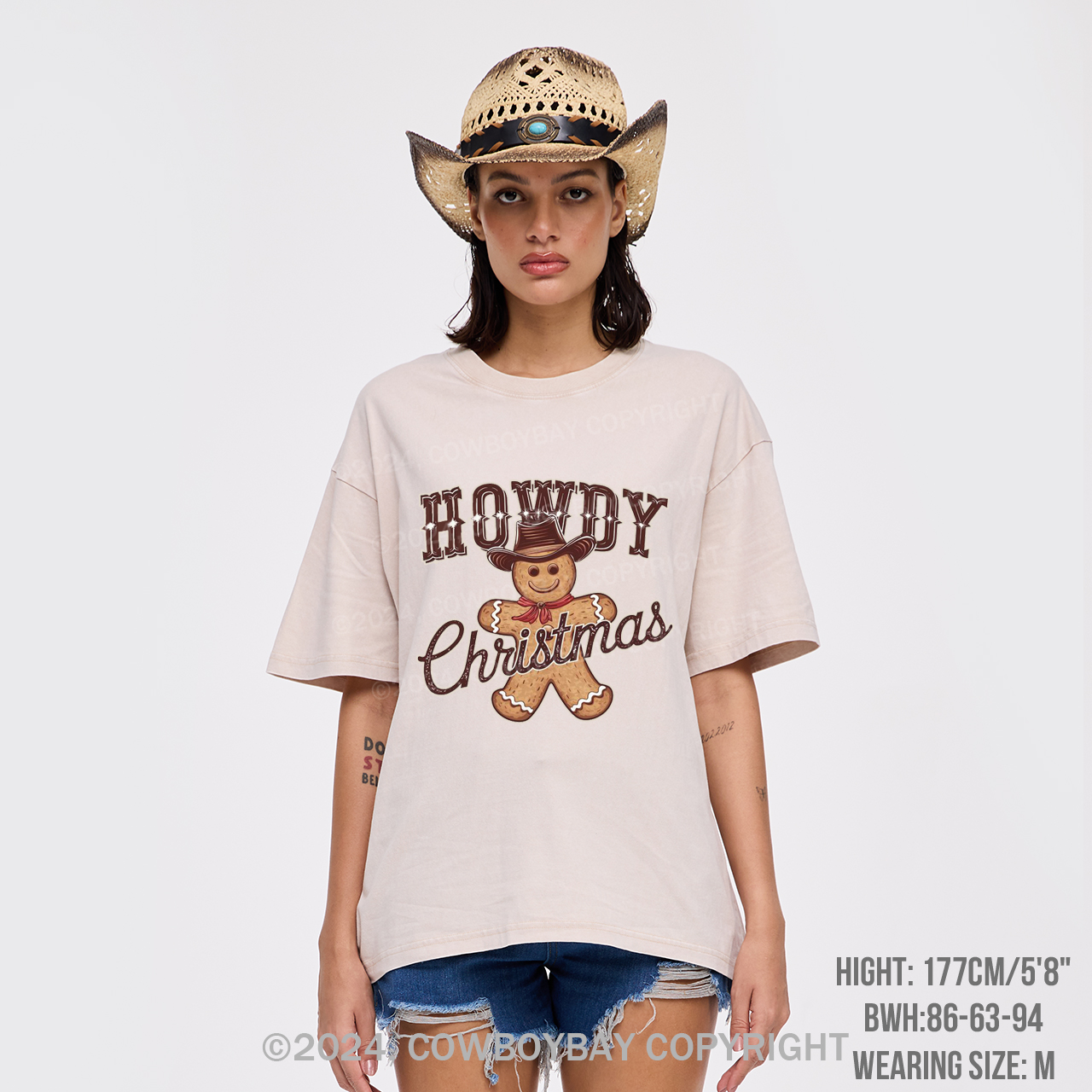 Howdy Christmas Garment-dye Tees