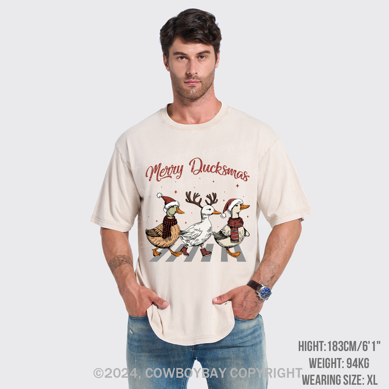 Merry Ducksmas Garment-dye Tees