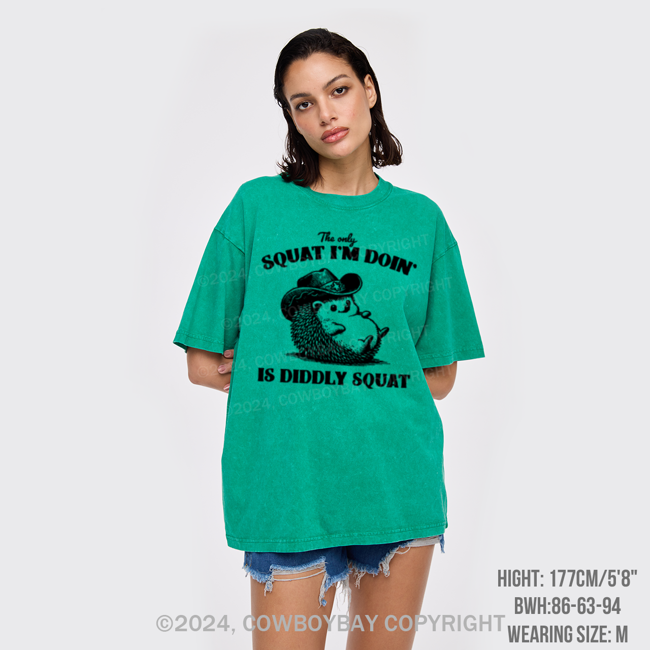 The Only Squat I'm Doing,Is Diddly Squat Garment-dye Tees