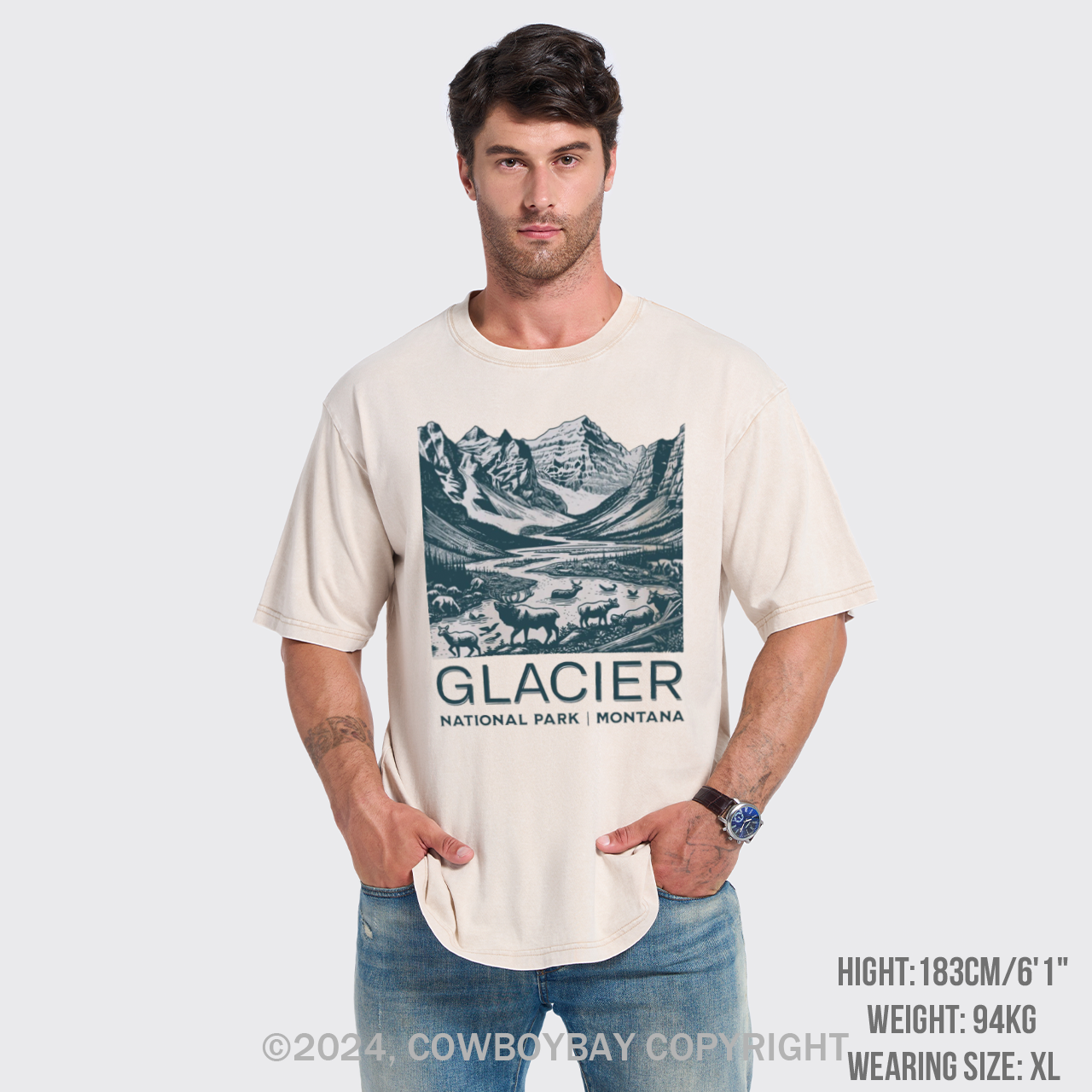 Glacier National Park Garment-dye Tees