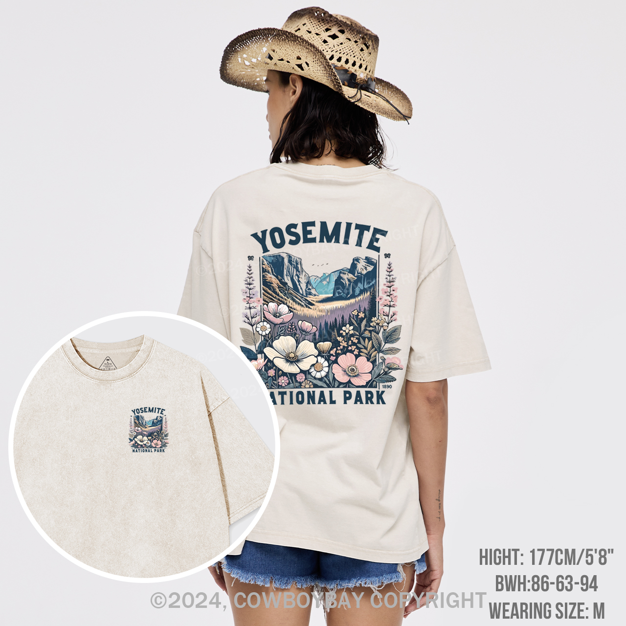 Yosemite National Park Wildflower Garment-dye Tees