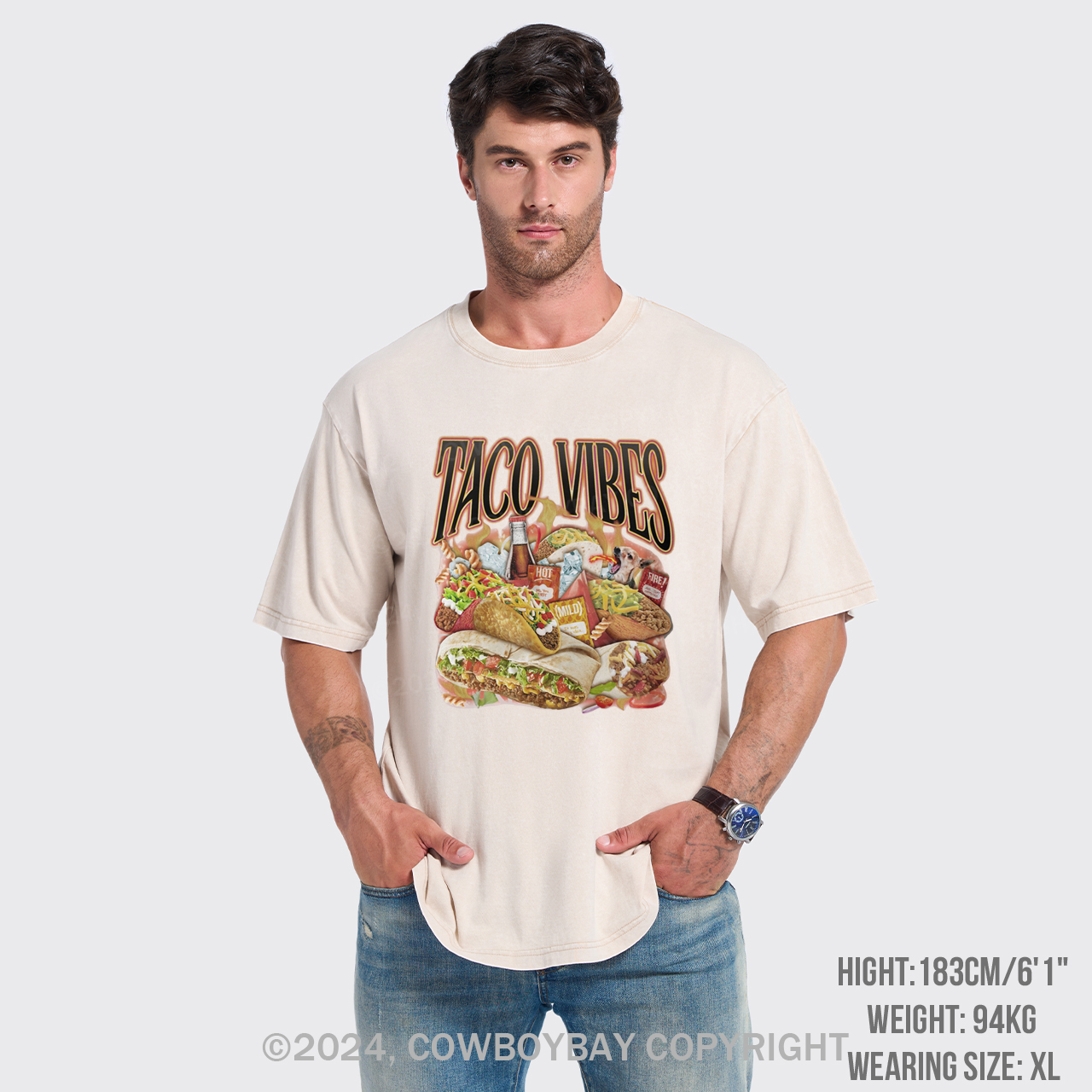 Taco Vibes Garment-dye Tees