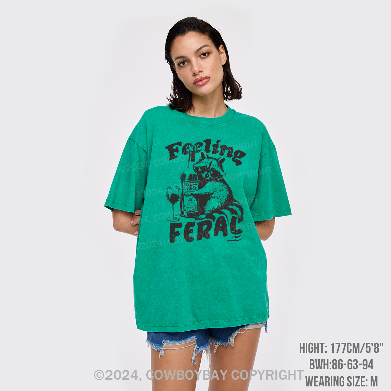 Feeling Feral Of Raccoon Garment-dye Tees