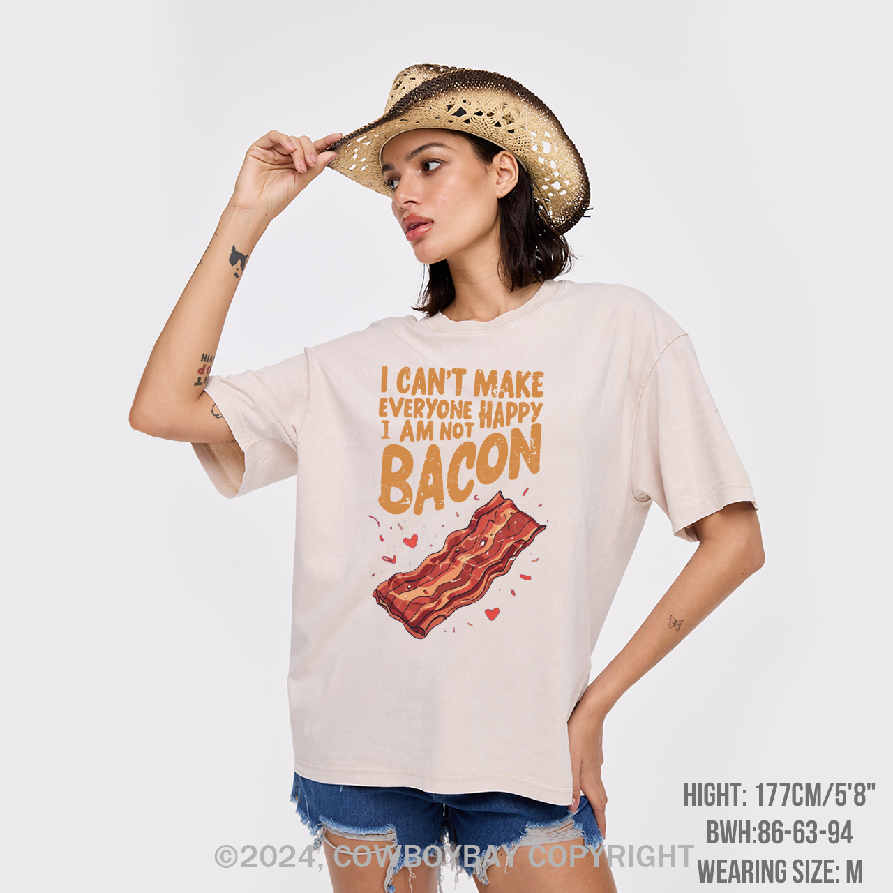 I Can't Make Everyone Happy,I'm Not A Bacon Garment-dye Tees