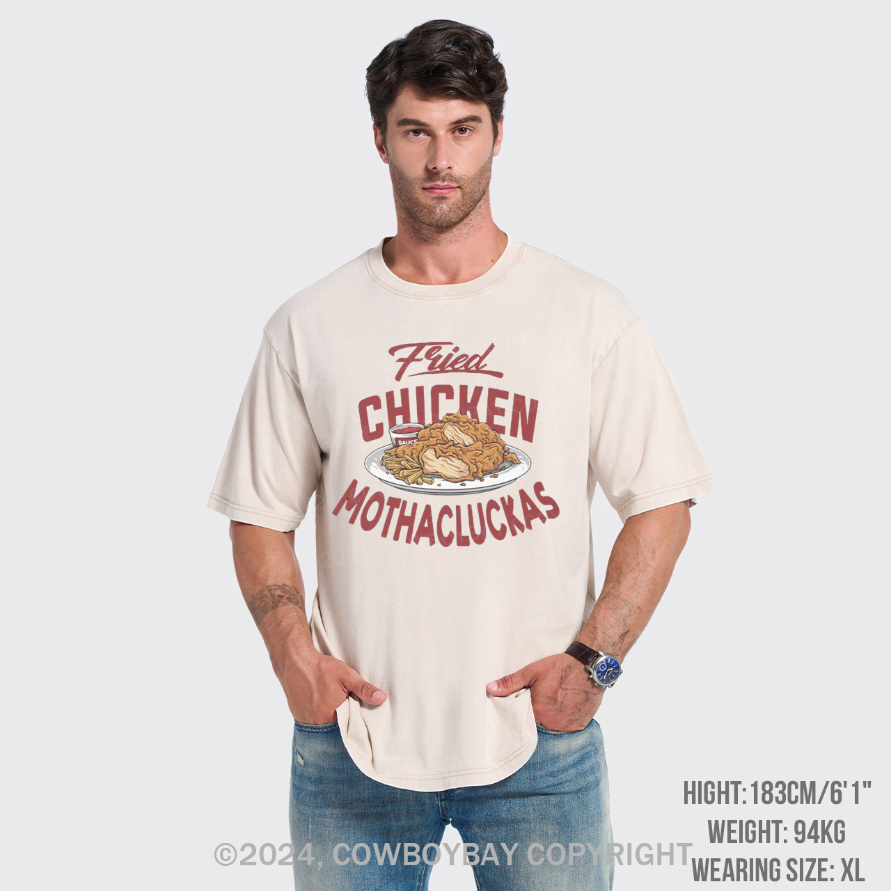 Fried Chicken Garment-dye Tees