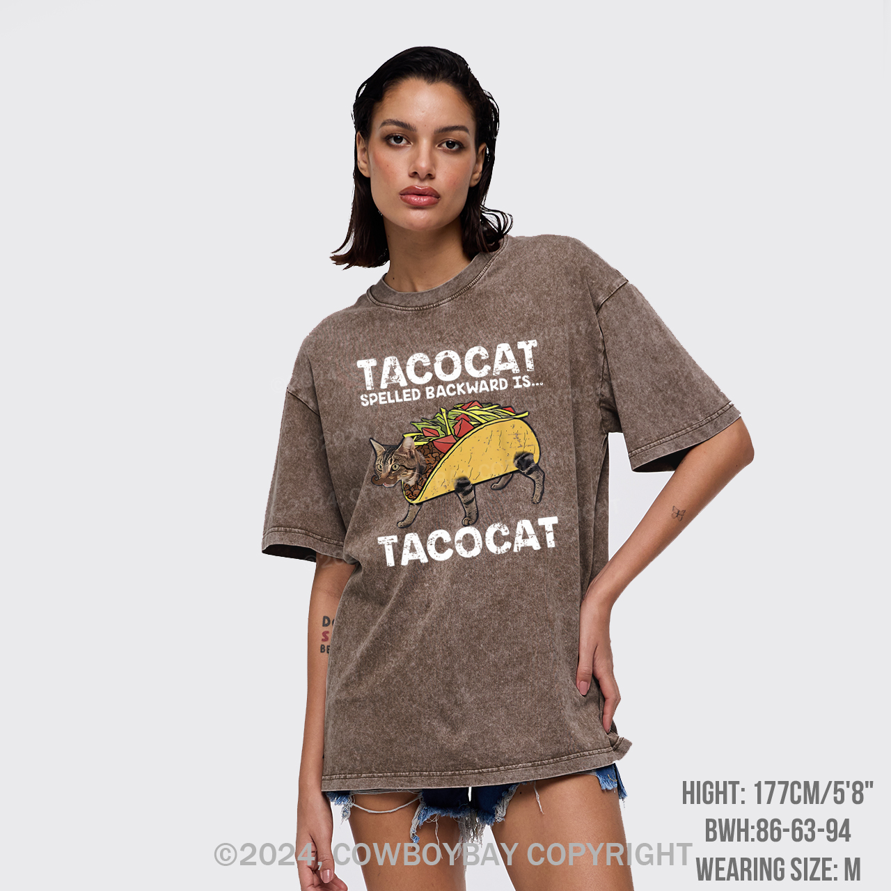 Vintage Taco & Cat Garment-dye Tees