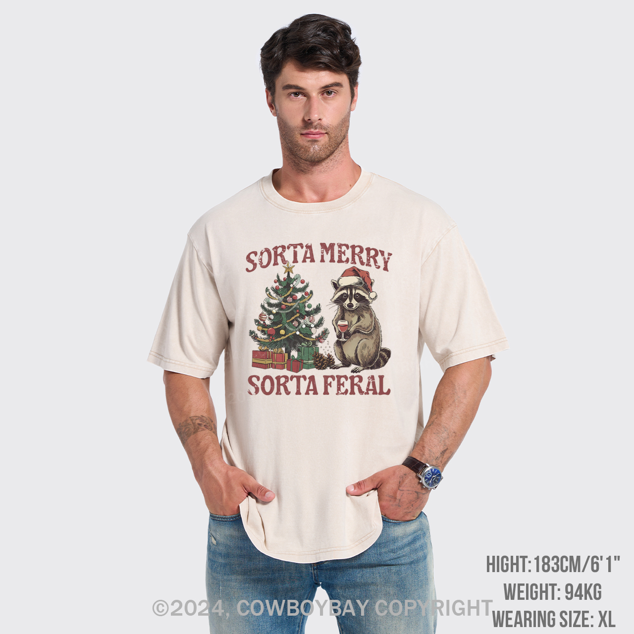 Sorta Merry Sorta Feral Garment-dye Tees