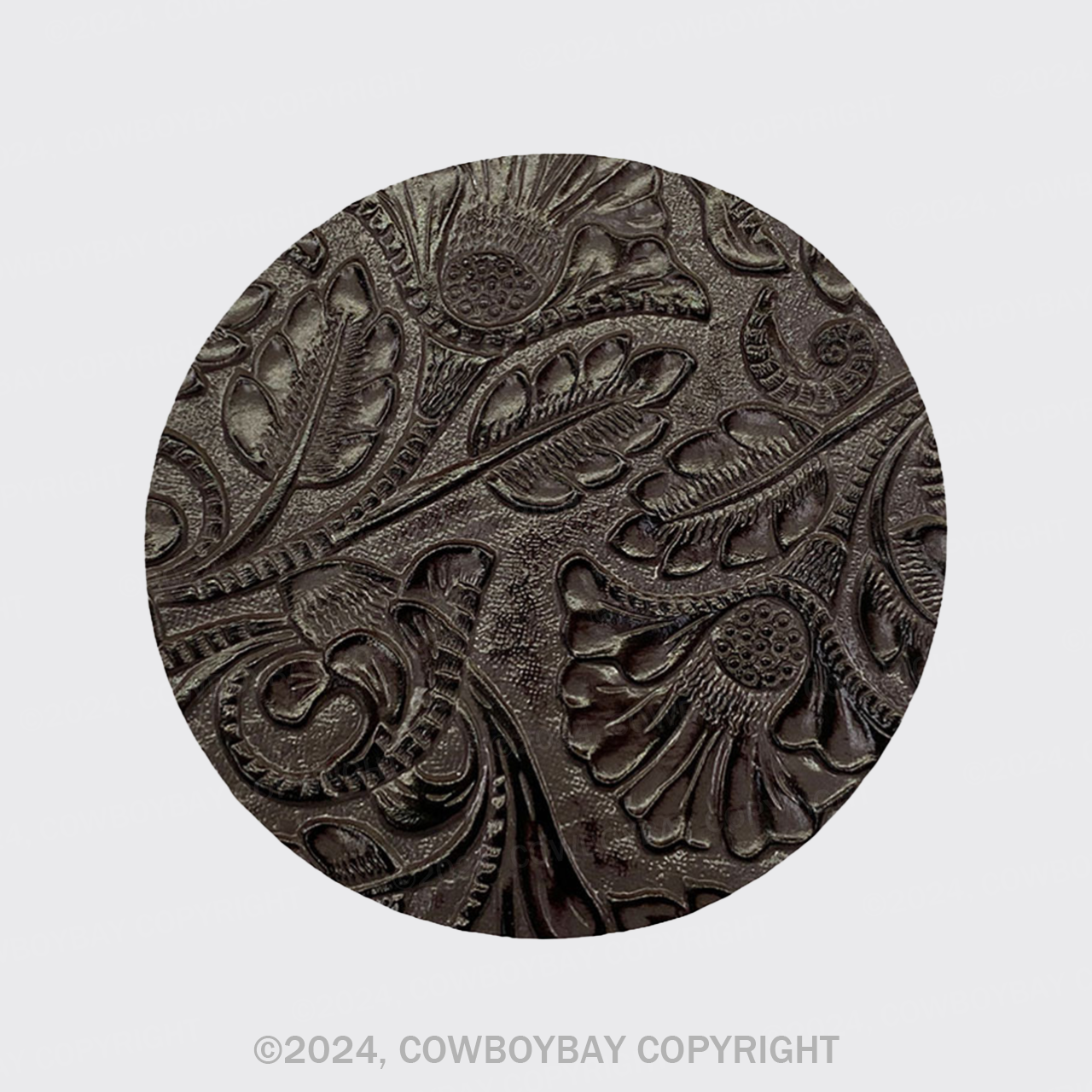 Deep Catang Grass Flower Coaster