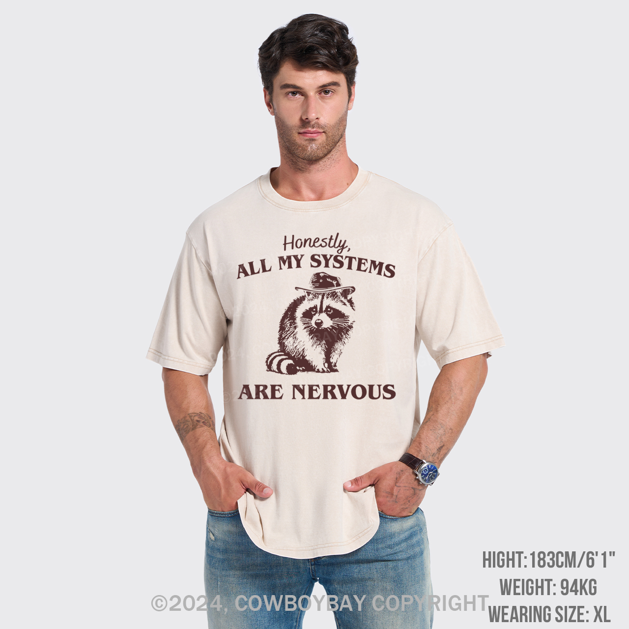 Actually All My Systems Are Nervous Garment-dye Tees