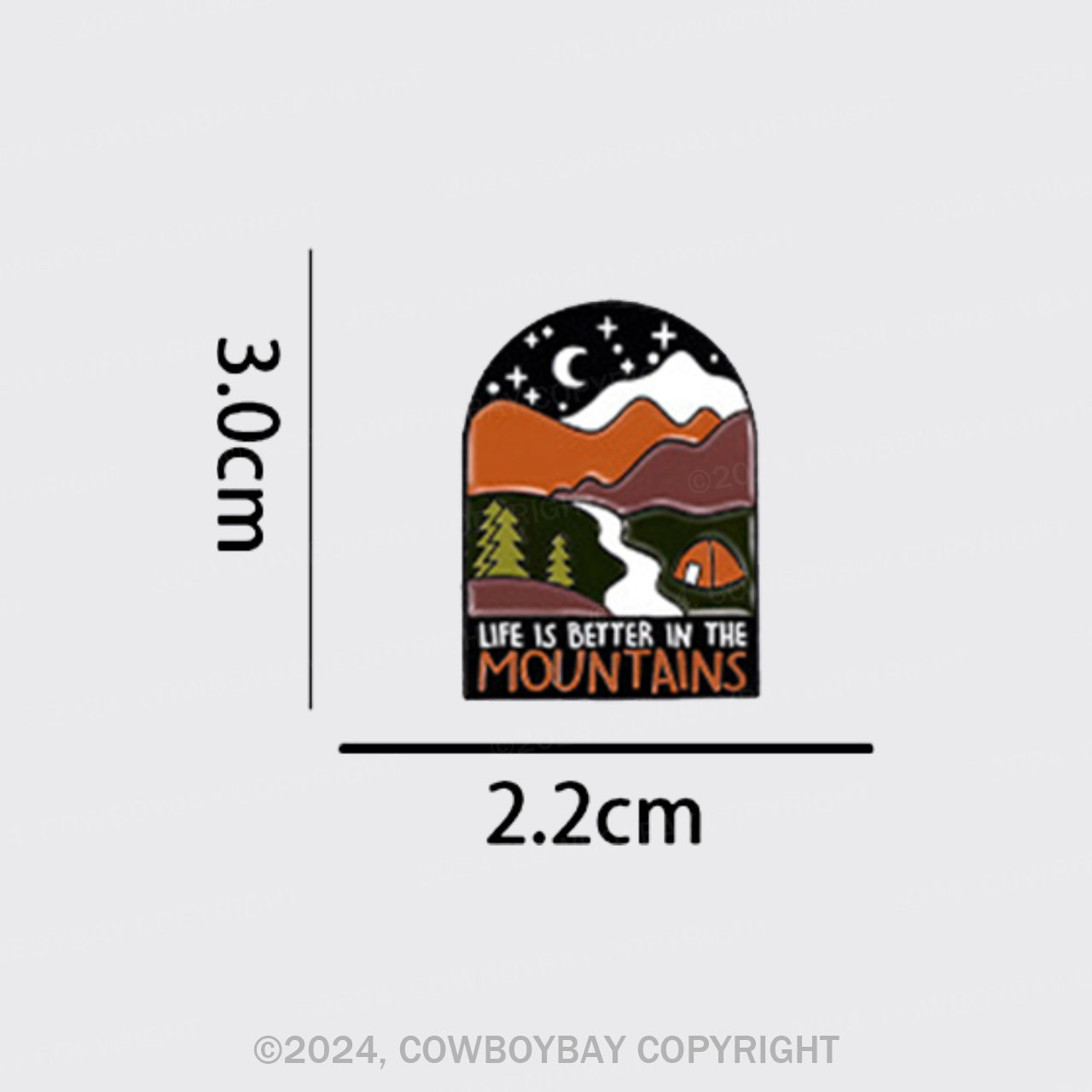 Life Is Better In The Mountains_Cowboybay Pin