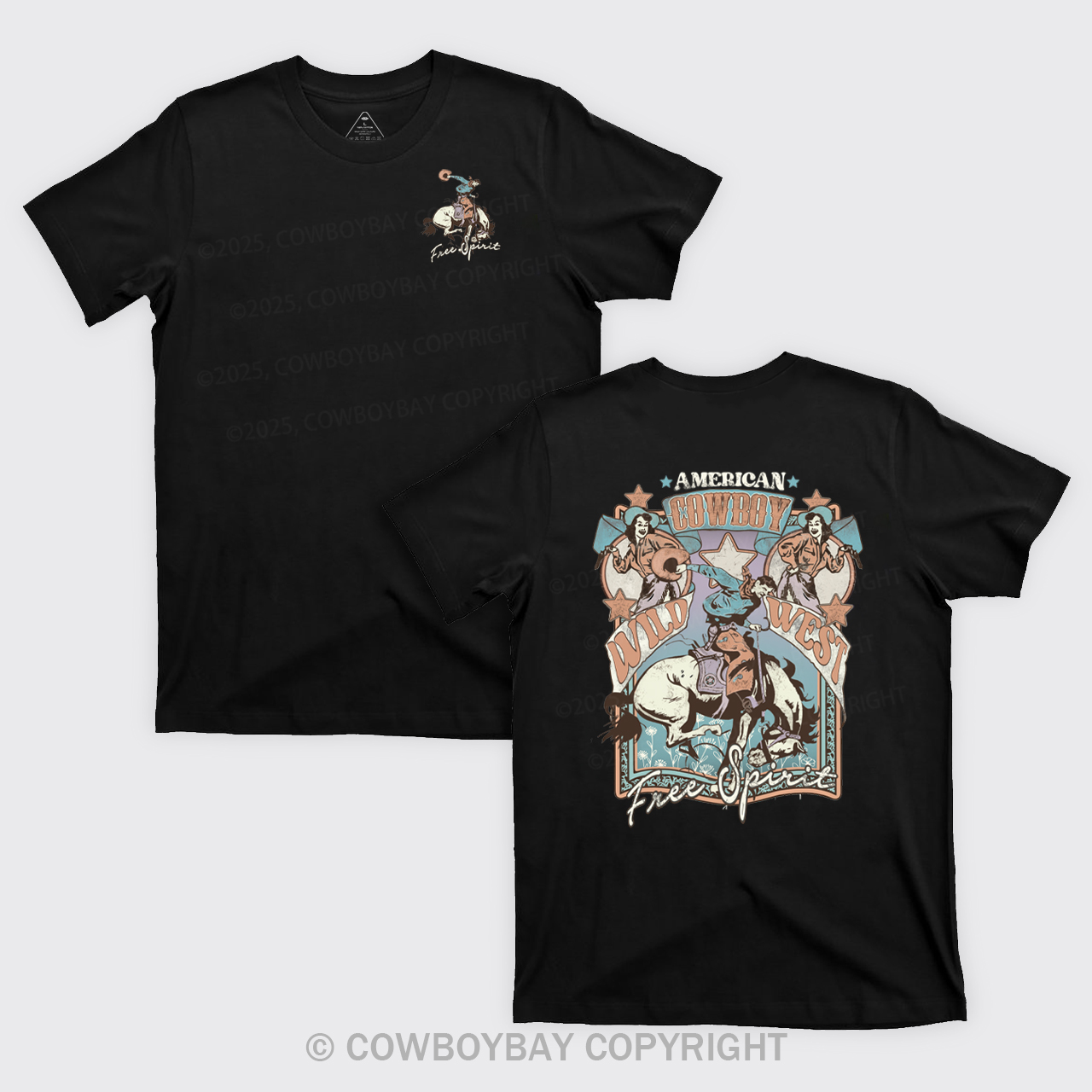America Cowboy Free Spirit Cowboy T-Shirts