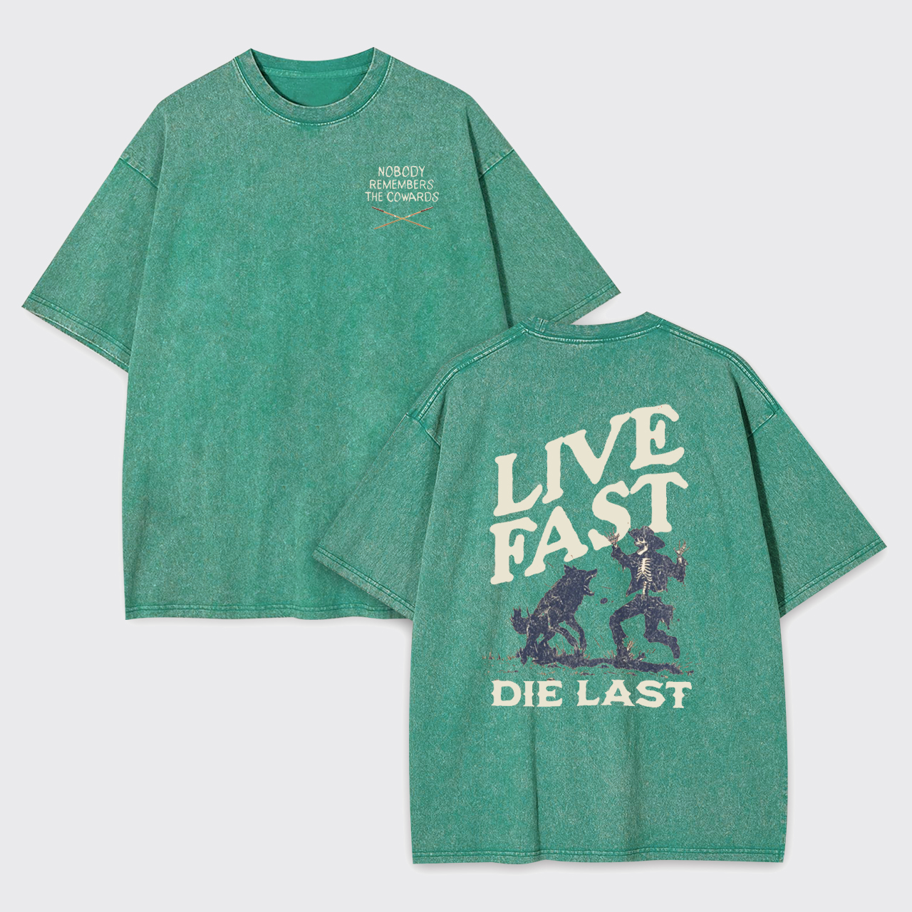 Live Fast Die Last Decoy Garment-dye Tees