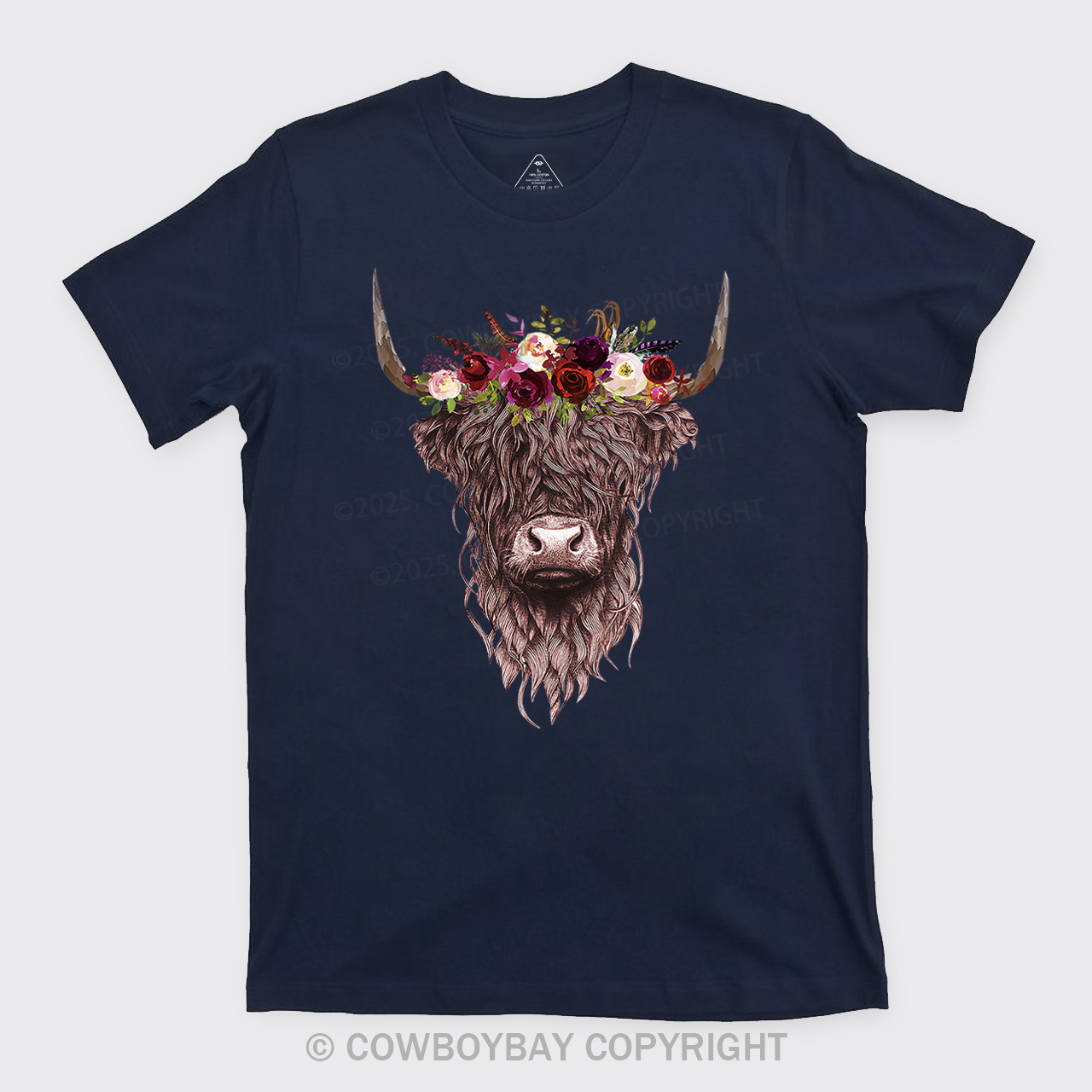 Highland Cow Farm Life Rodeo Tees