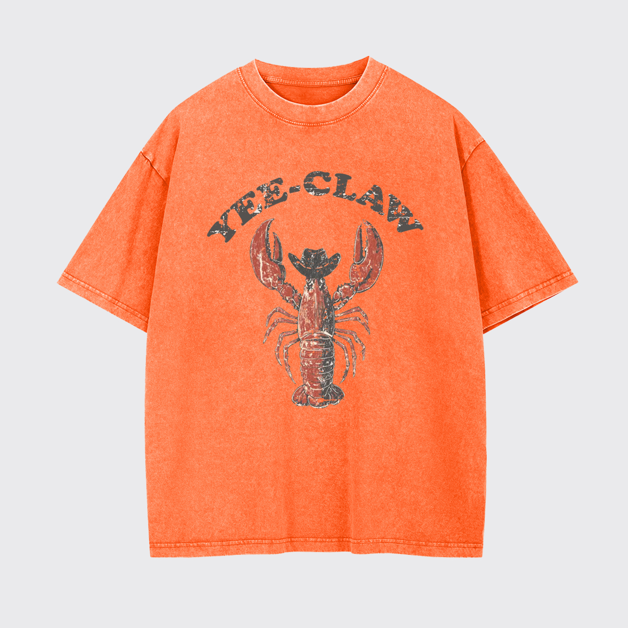 Funny Vintage Western Yee-Claw Garment-dye Tees