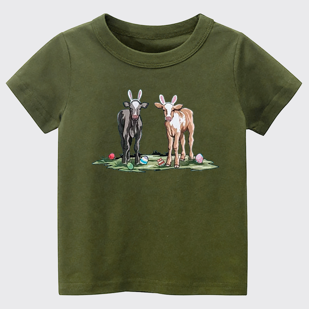 Easter Cute Cow Kids T-shirt
