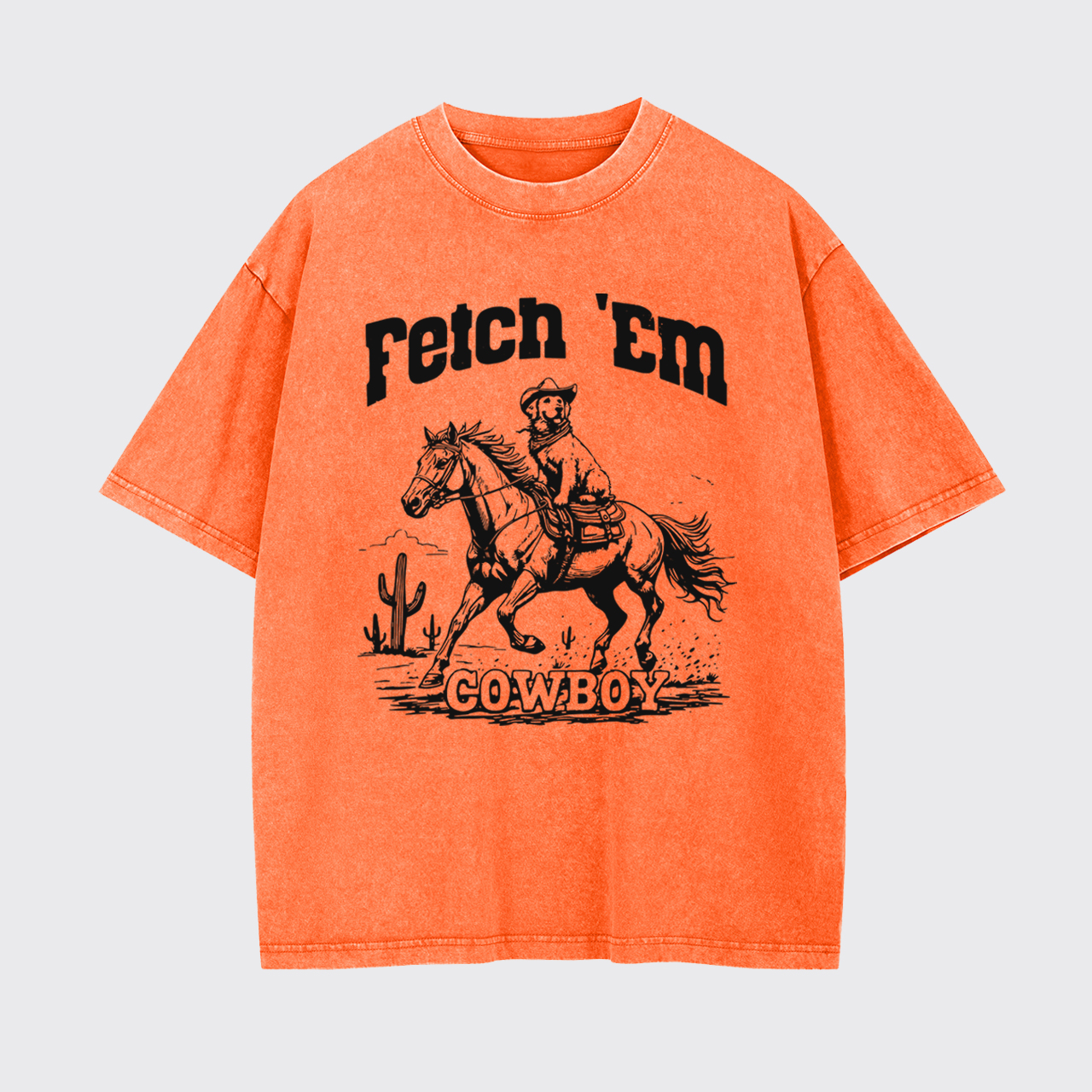 Fetch 'Em Cowboy Garment-dye Tees