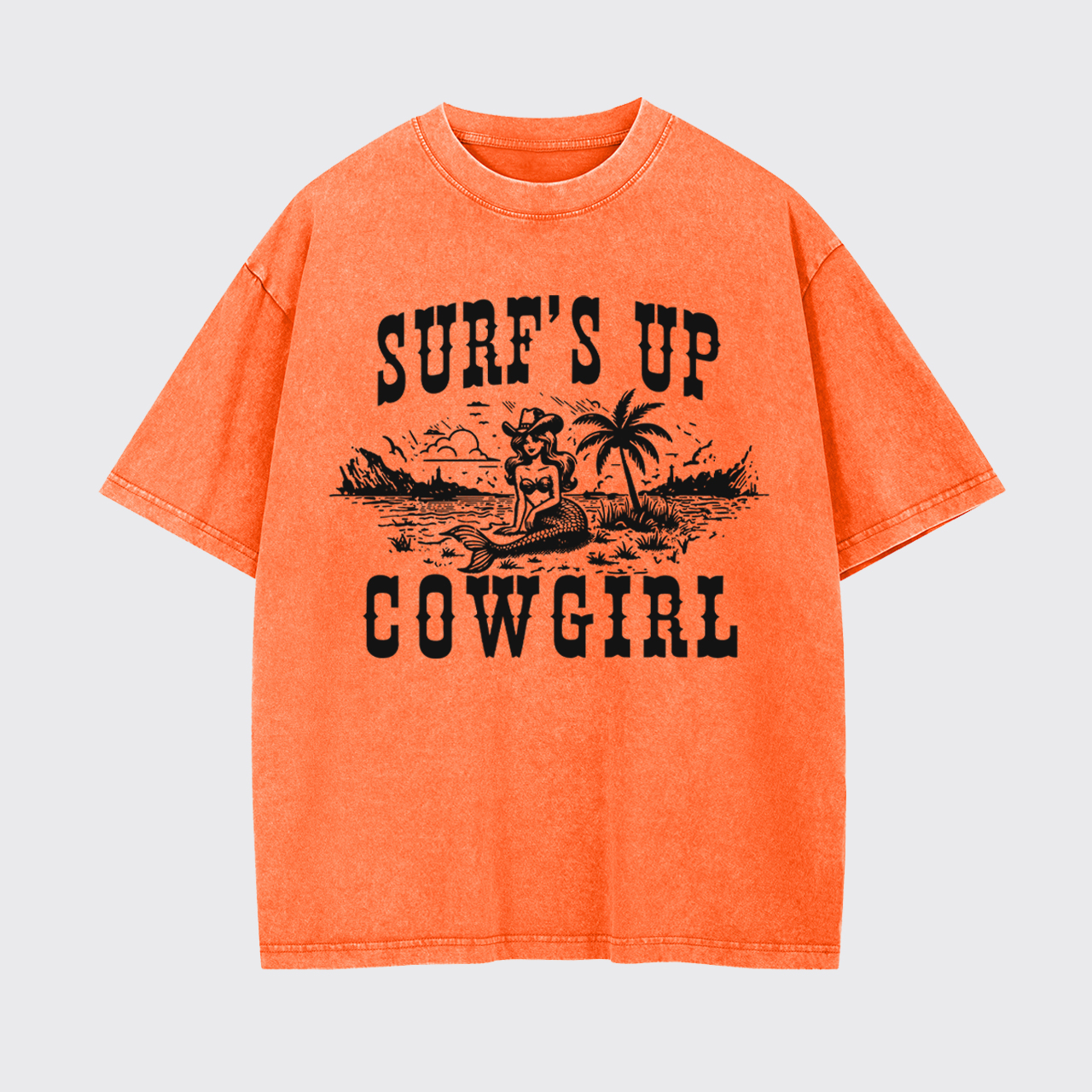 Surf's Up Cowgirl Garment-dye Tees