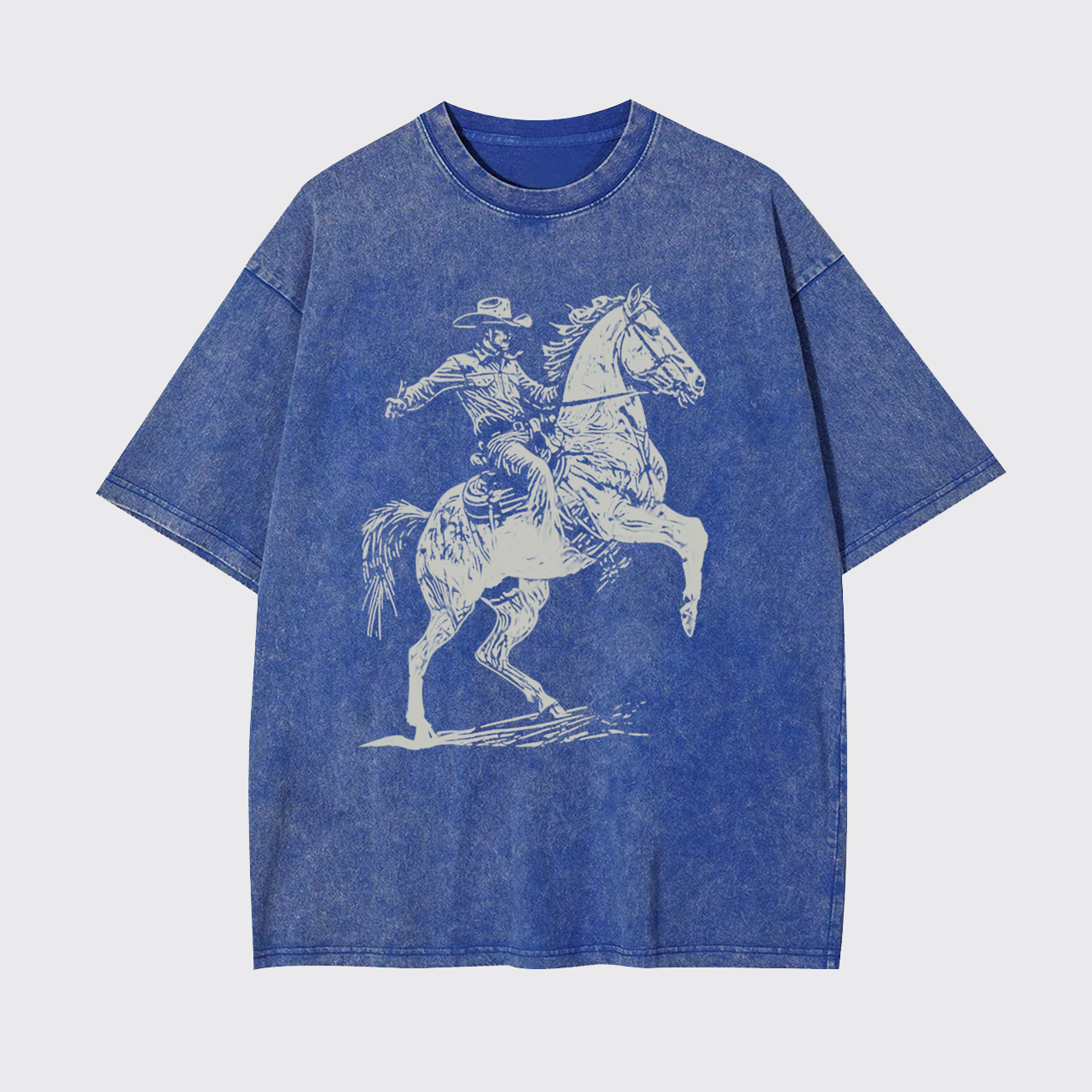 Retro Western Cowboy Rodeo Garment-dye Tees
