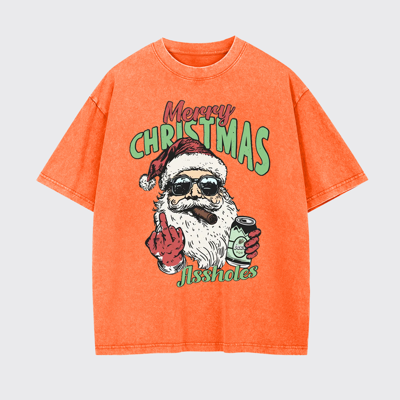 Merry Christmas Assholes Garment-dye Tees