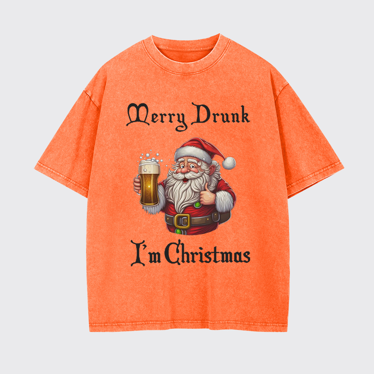 Merry Drunk I'm Christmas Garment-dye Tees