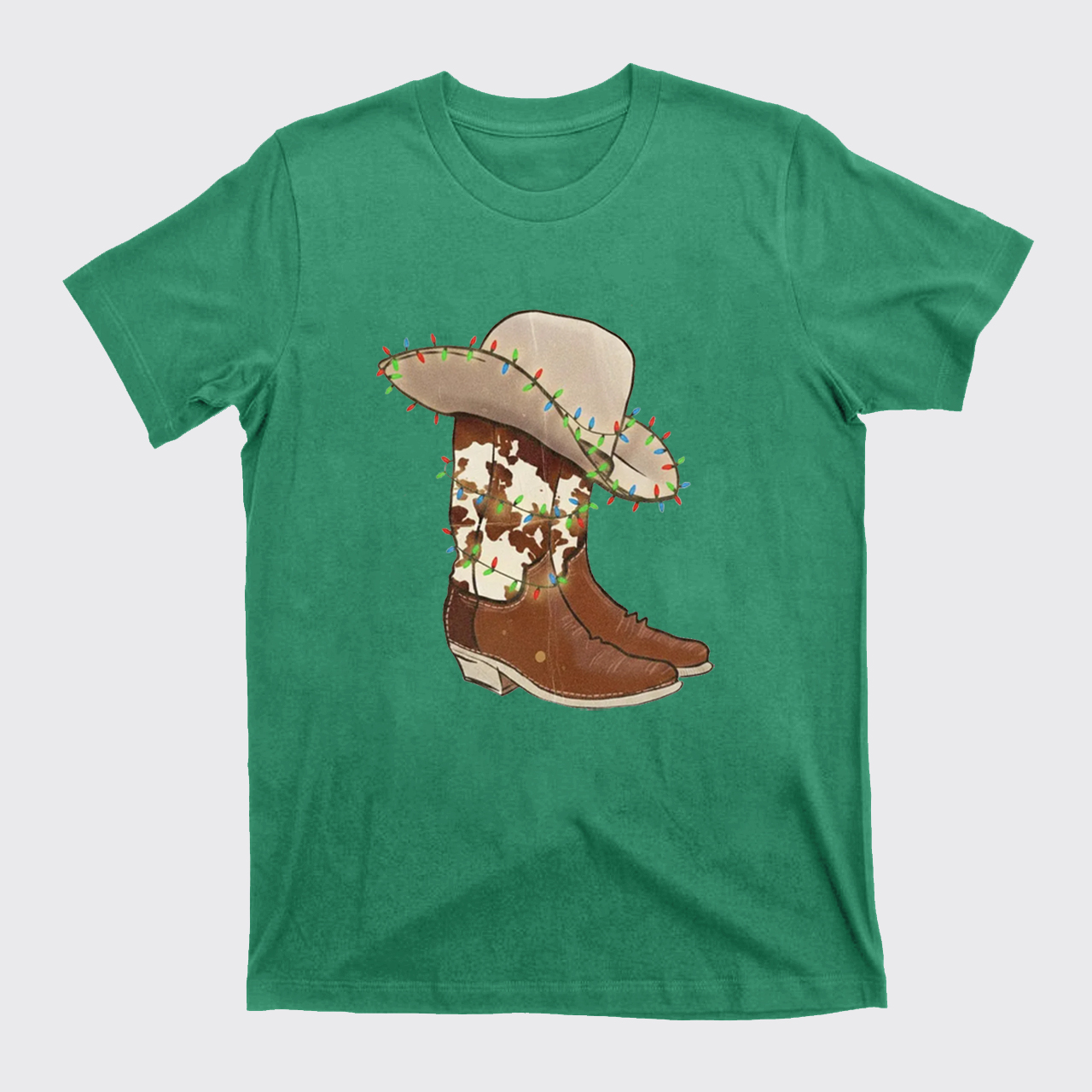Christmas Cowgirl Boots T-Shirts
