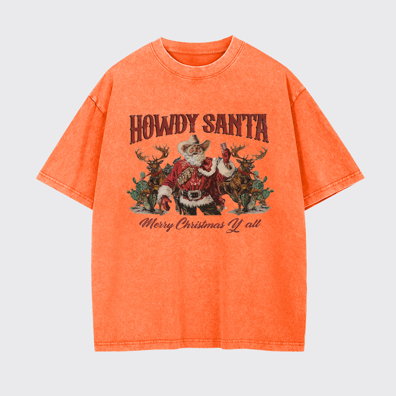 Merry Christmas Y'all Garment-dye Tees