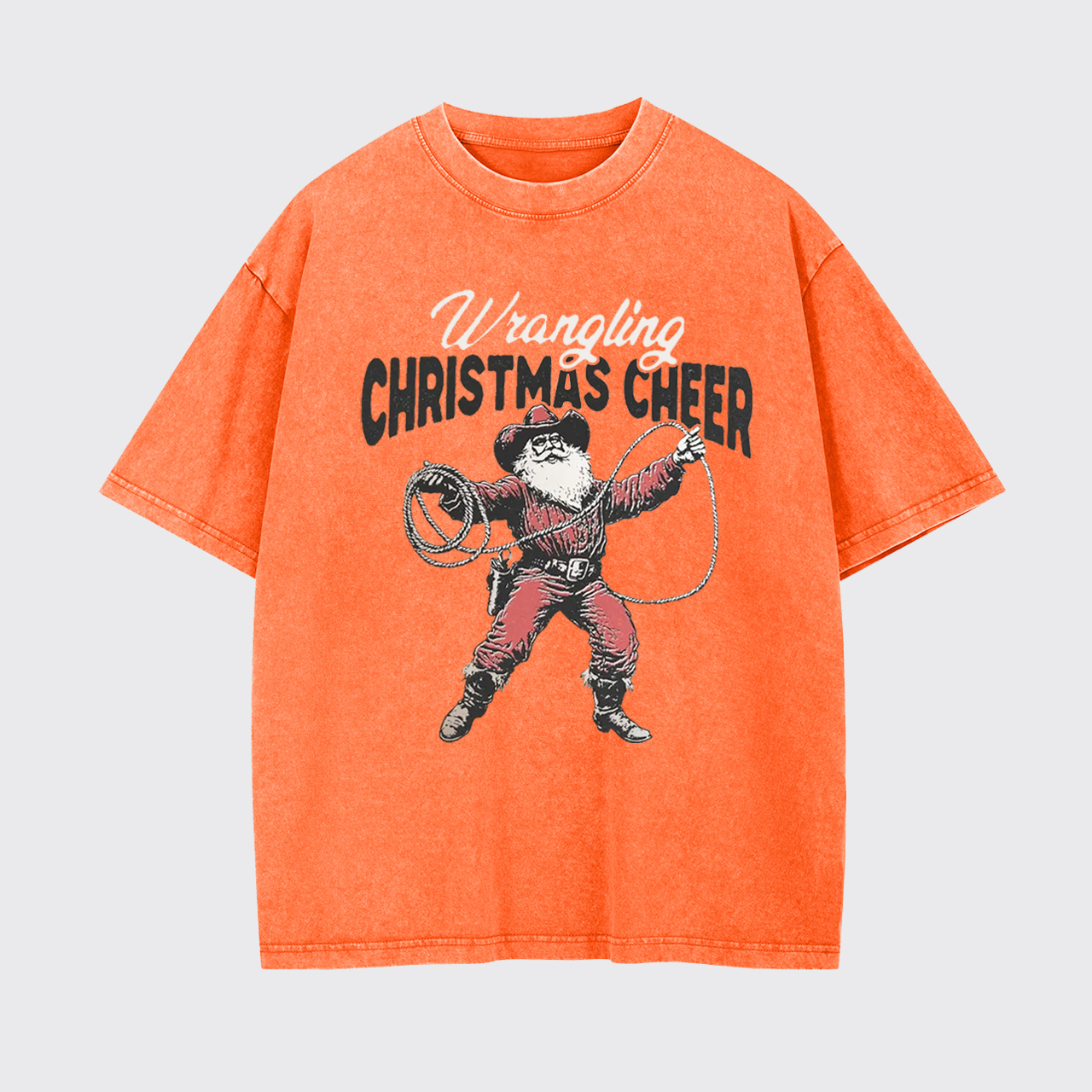 Wrangling Christmas Cheer Garment-dye Tees