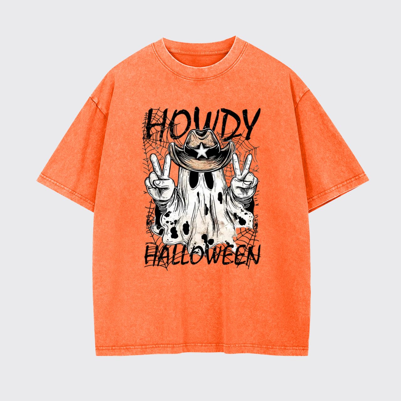 Howdy Halloween Spooky Cowboy Garment-dye Tees