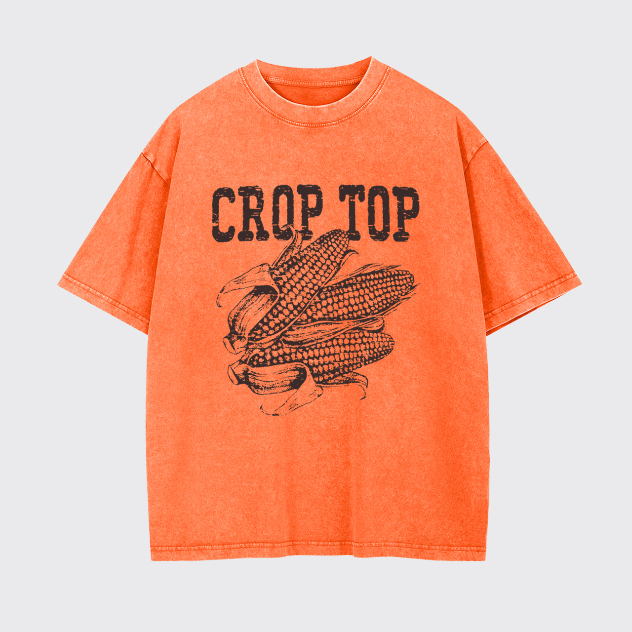Crop Top Corn Garment-dye Tees