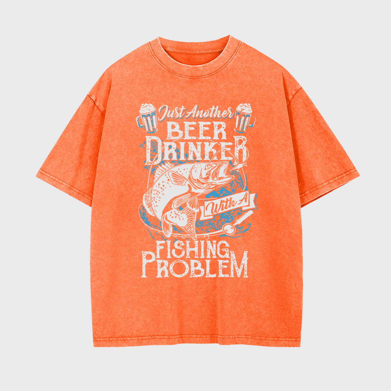 Beer Drinker with a Fishing Problem Garment-dye Tees