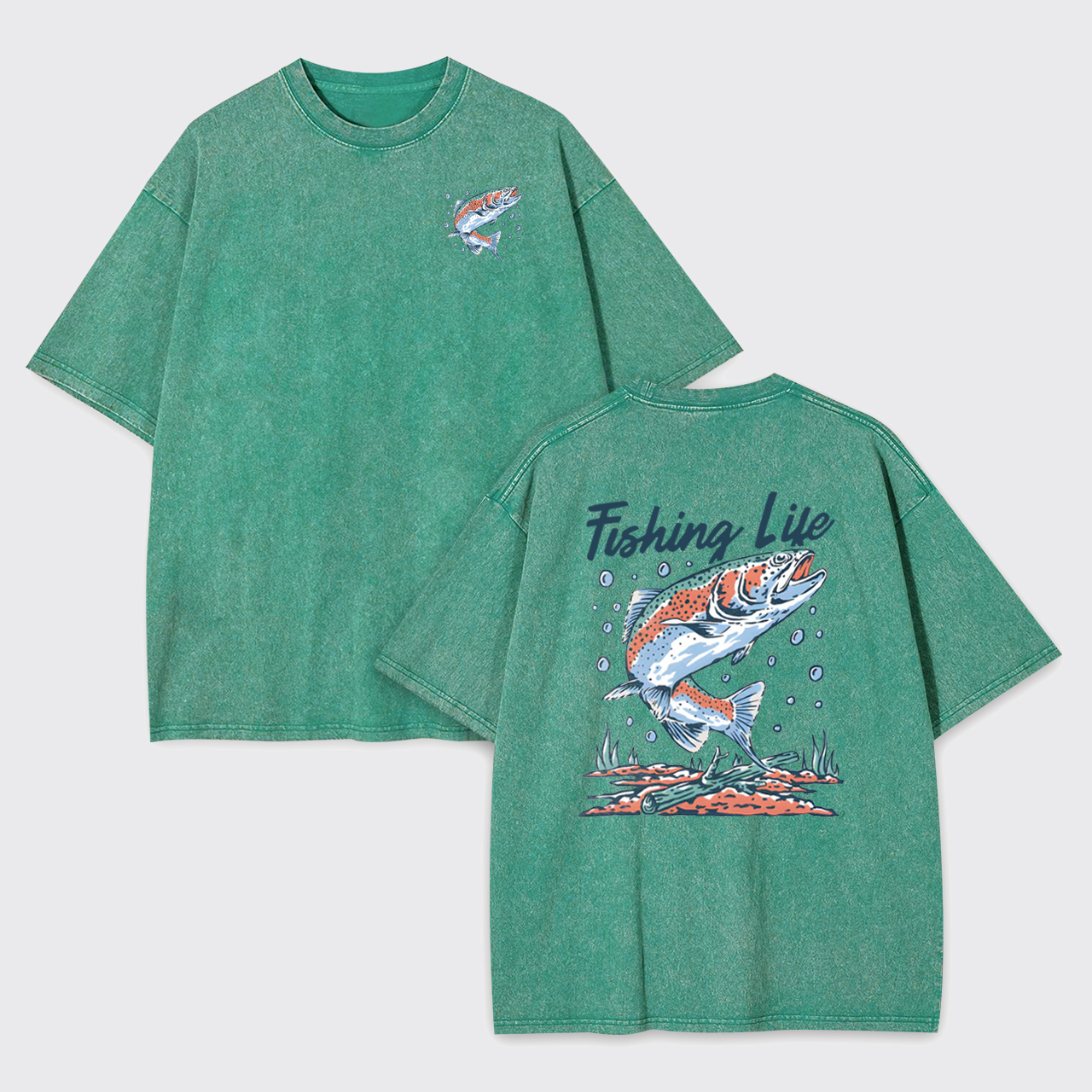 Fishing Life Garment-dye Tees