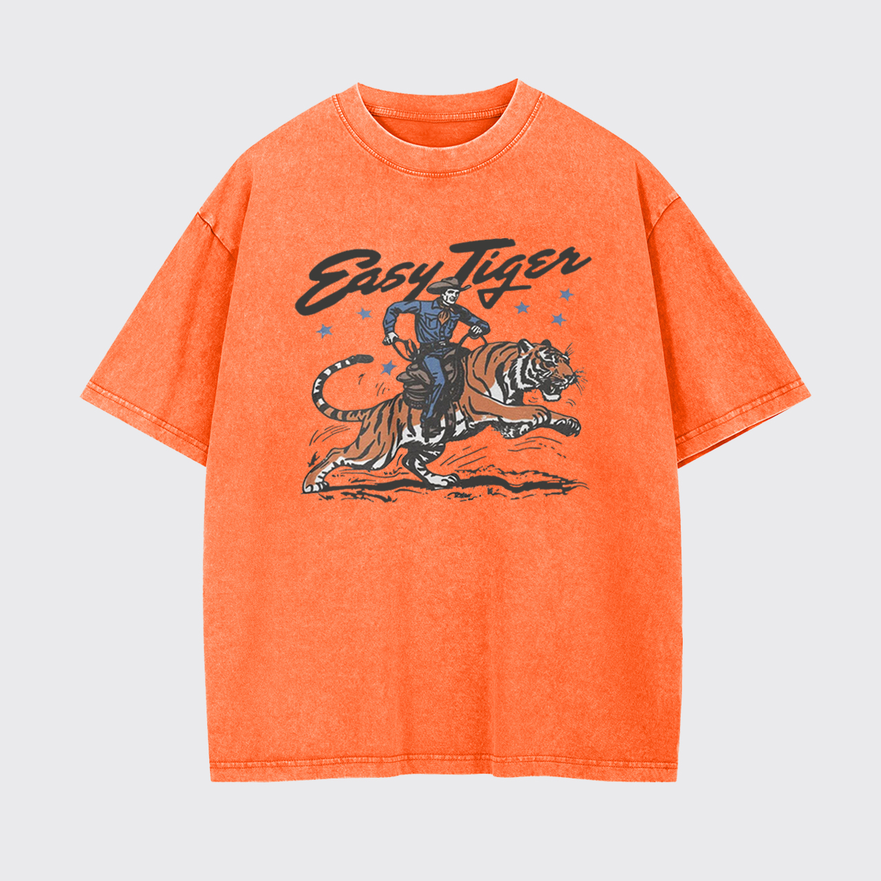 Easy Tiger Retro Cowboy Garment-dye Tees
