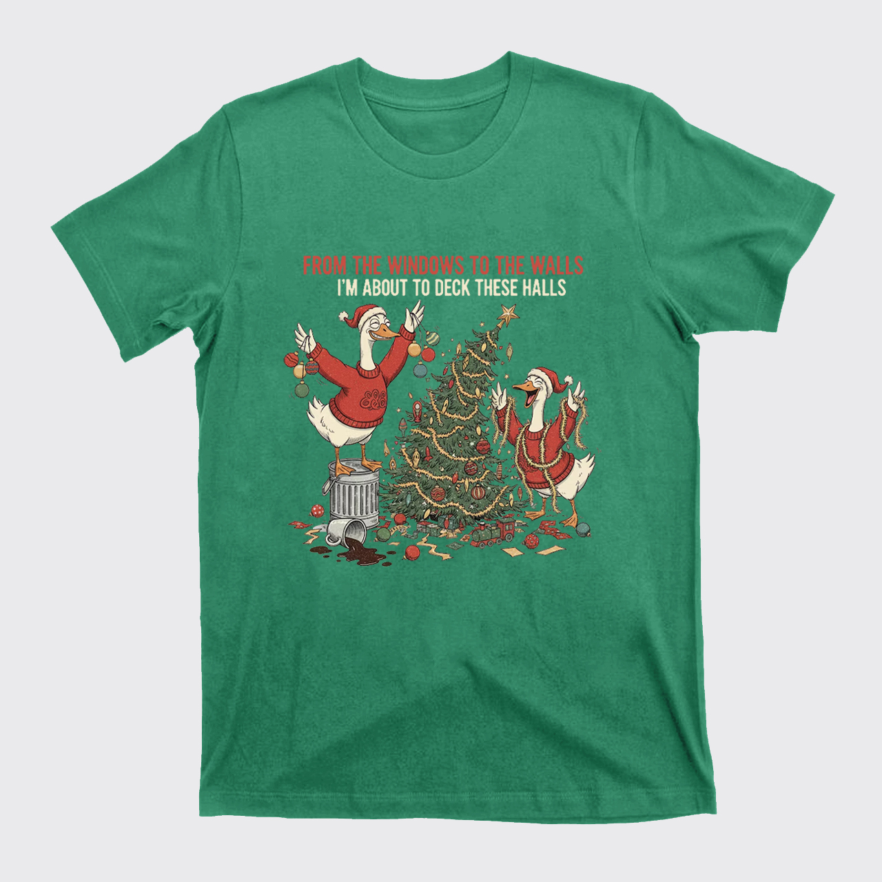 Funny Christmas Goose T-Shirts