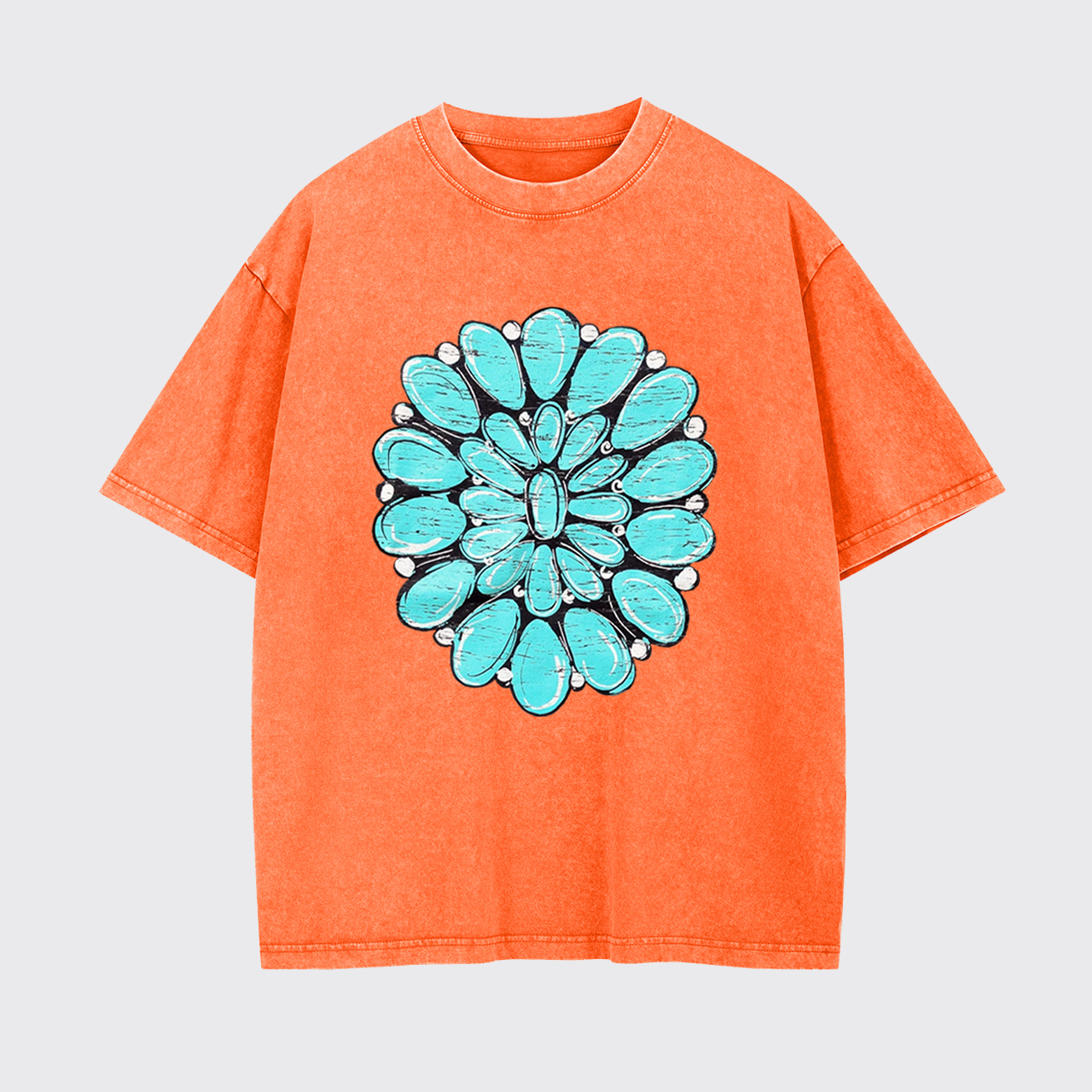 Turquoise Stone Country Music Garment-dye Tees