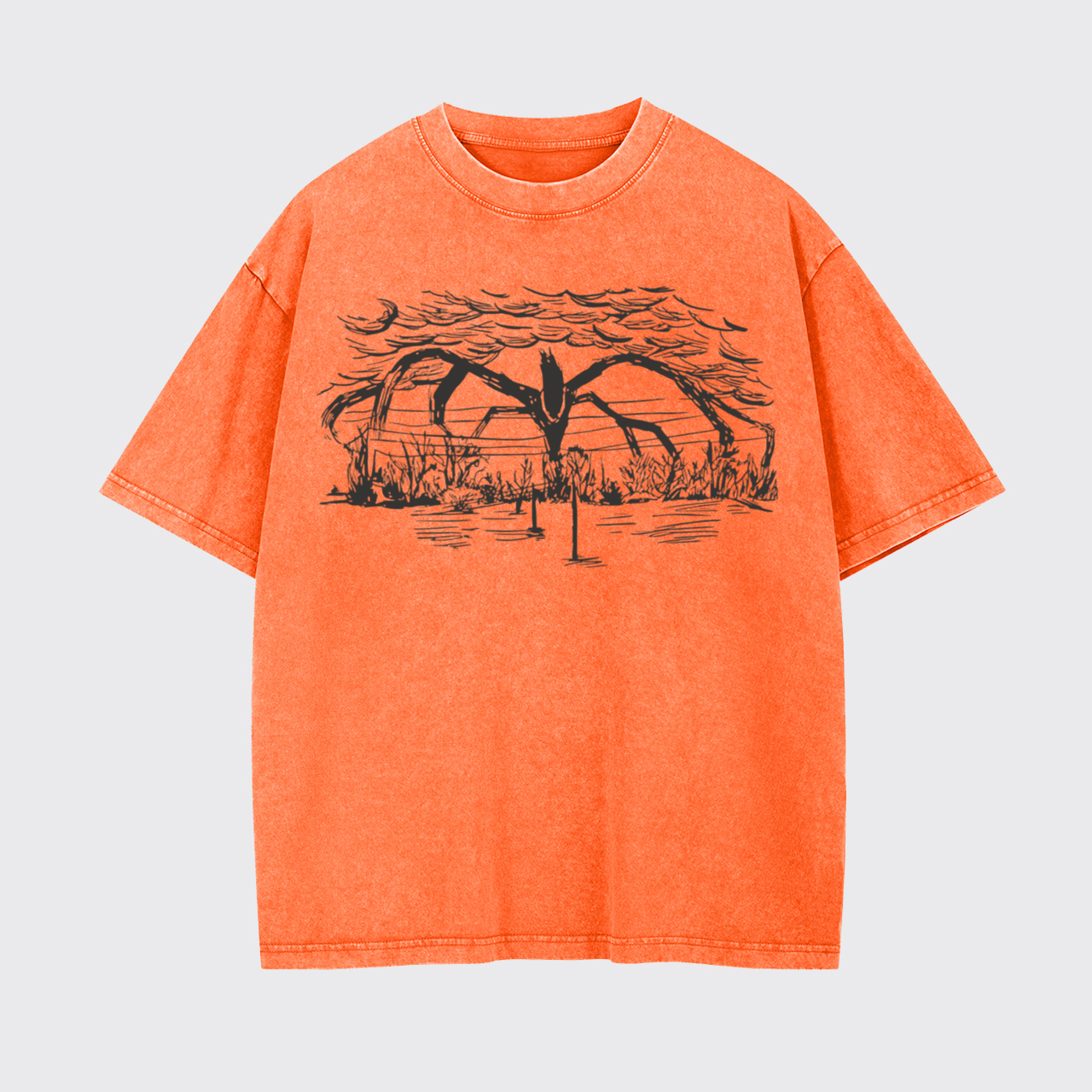 Retro Horror TV Show Garment-dye Tees