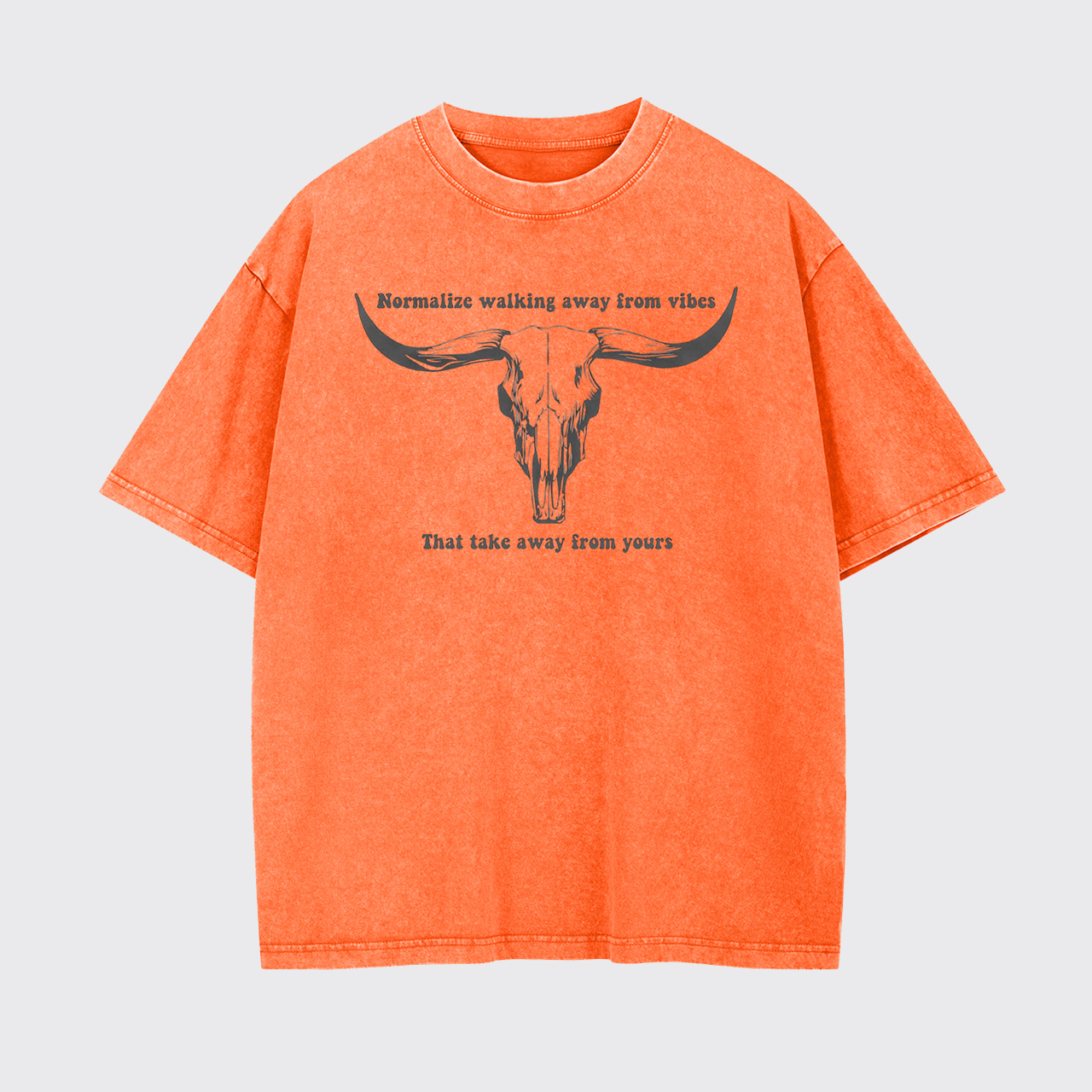 Vintage Bull Skull Garment-dye Tees