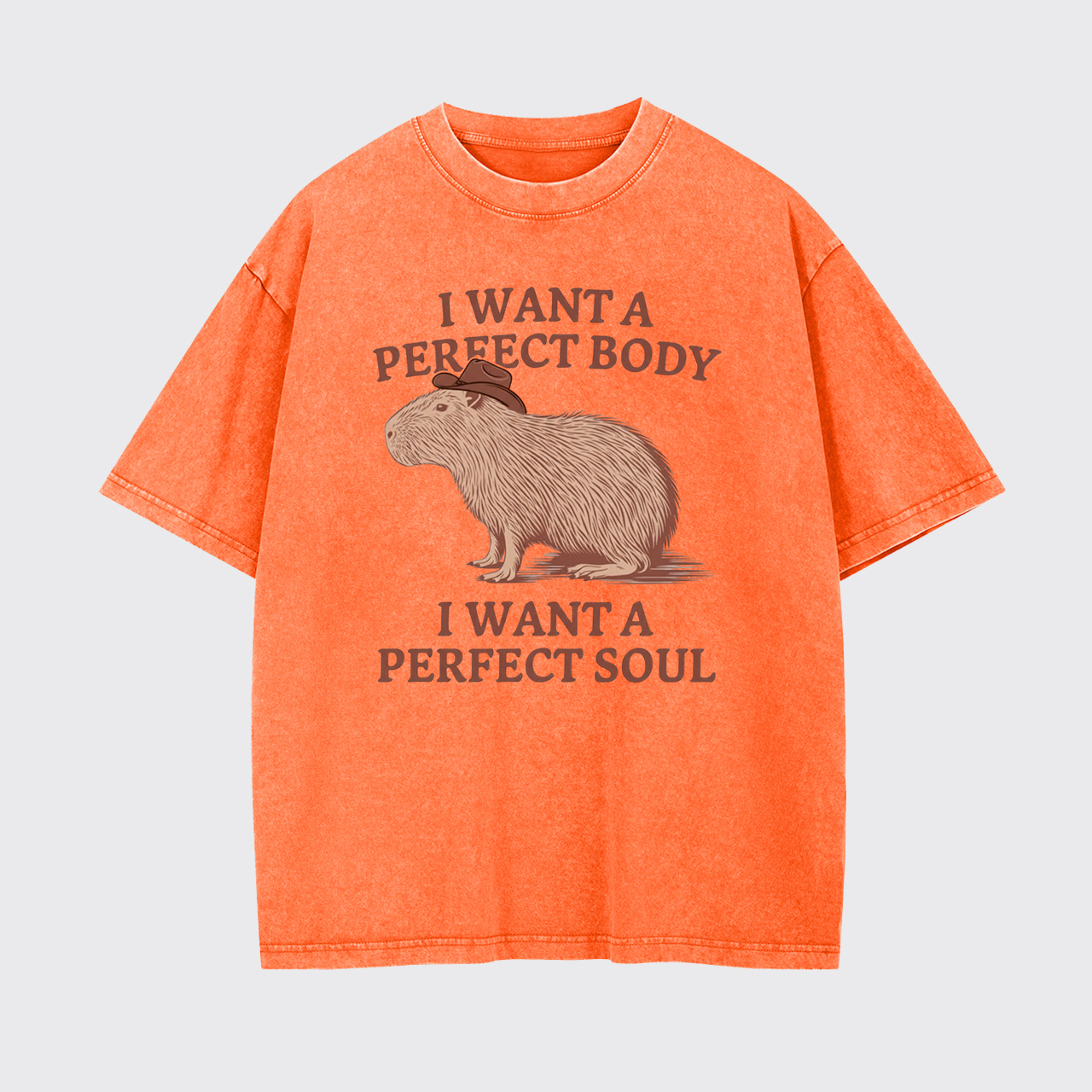 I Want A Perfect Body And Soul Garment-dye Tees