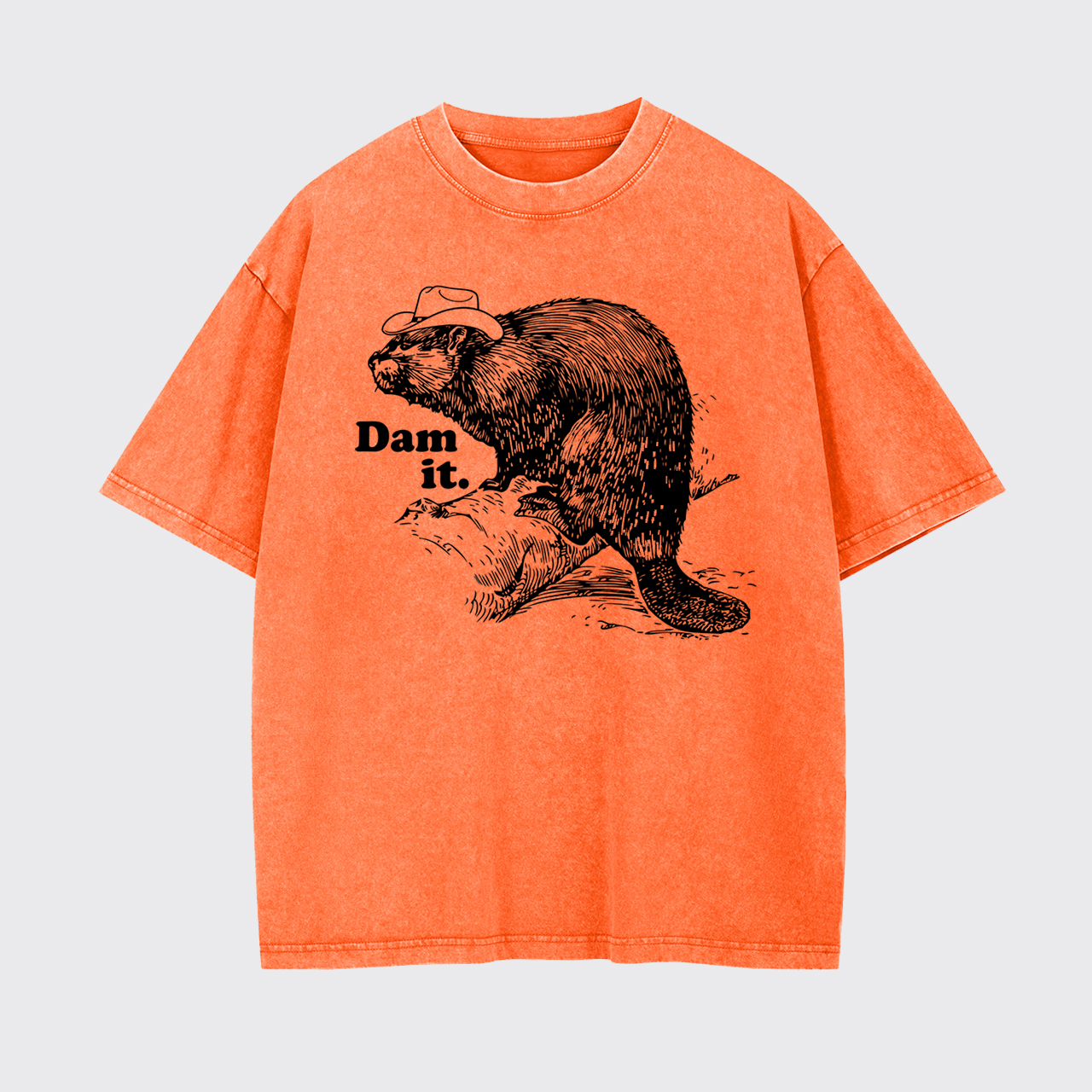 Funny Beaver Dam it Garment-dye Tees