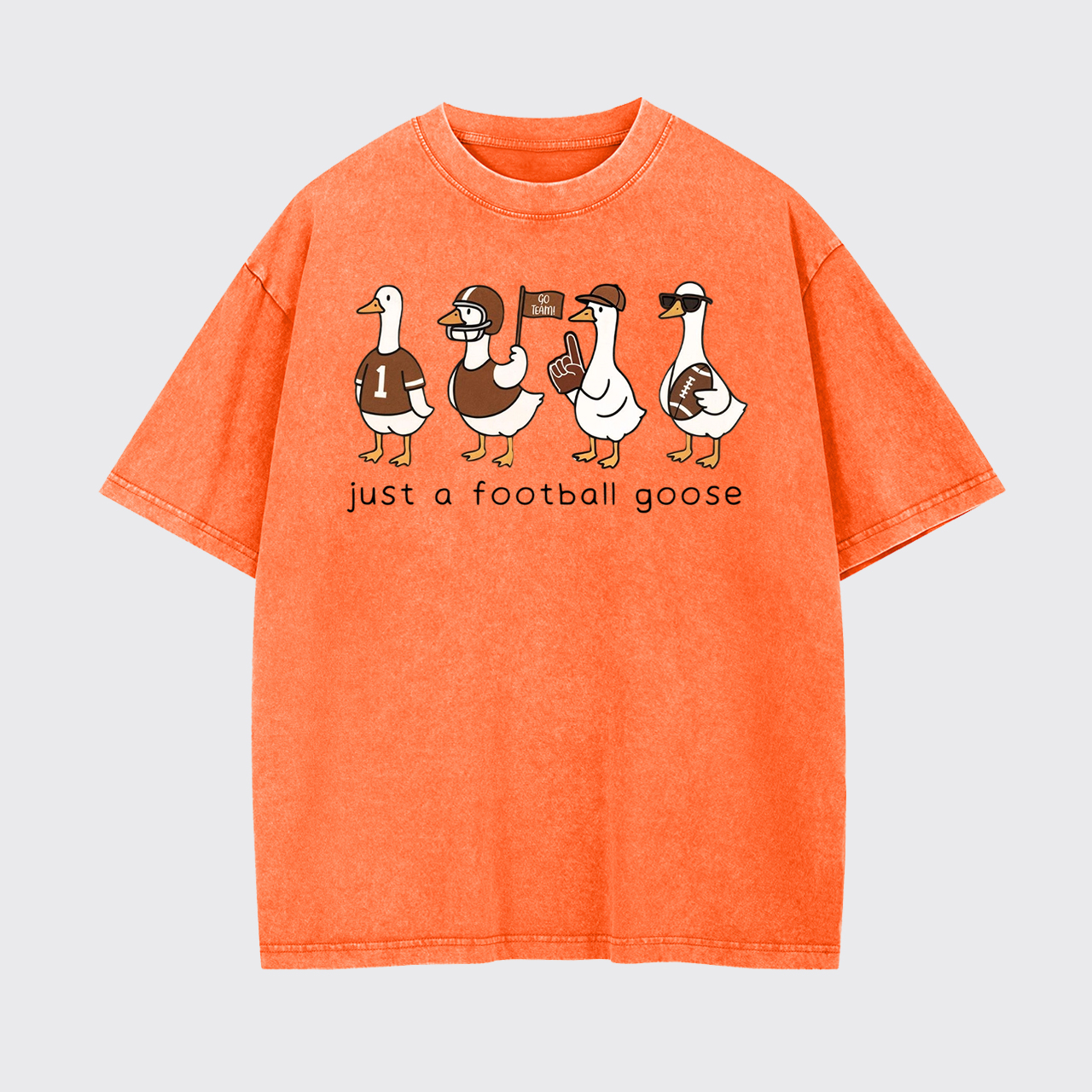 Silly Goose Football Garment-dye Tees