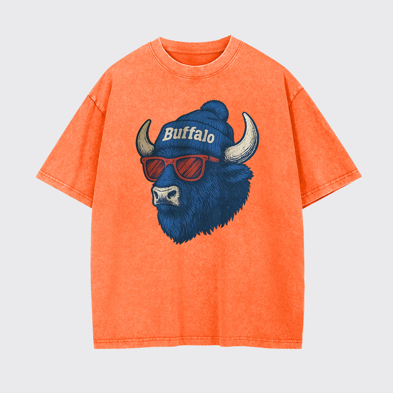 Mascot Style Football Garment-dye Tees