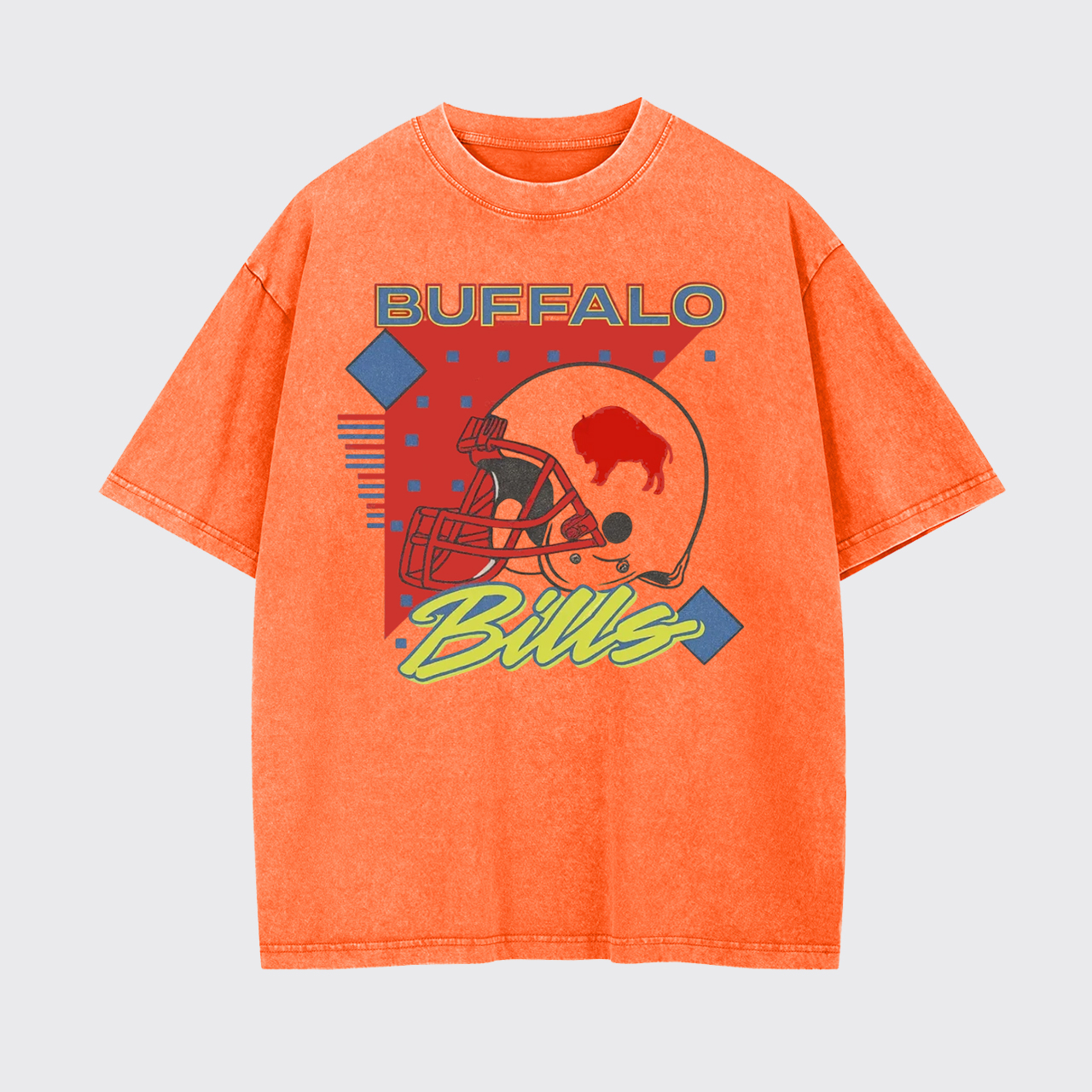 90s Retro Vintage Style Football Garment-dye Tees
