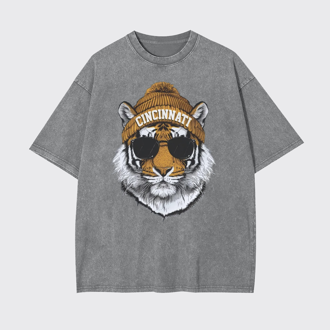 Custom Vintage Mascot Football Garment-dye Tees