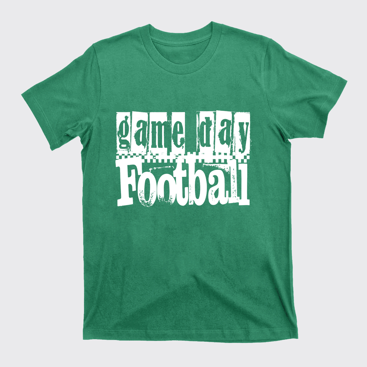 Game Day Football Retro Checkered T-Shirts