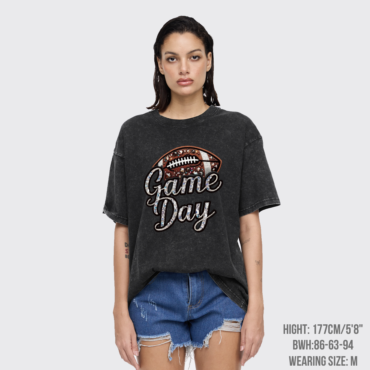 Game Day Trendy Football Garment-dye Tees