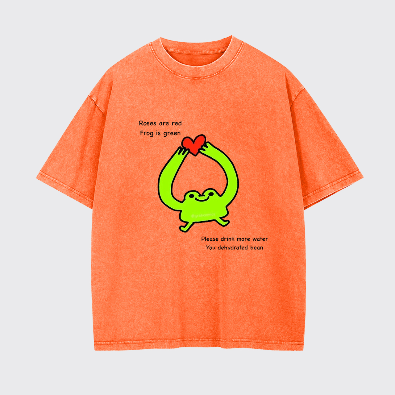 Roses Are Red Frog Is Green Garment-dye Tees