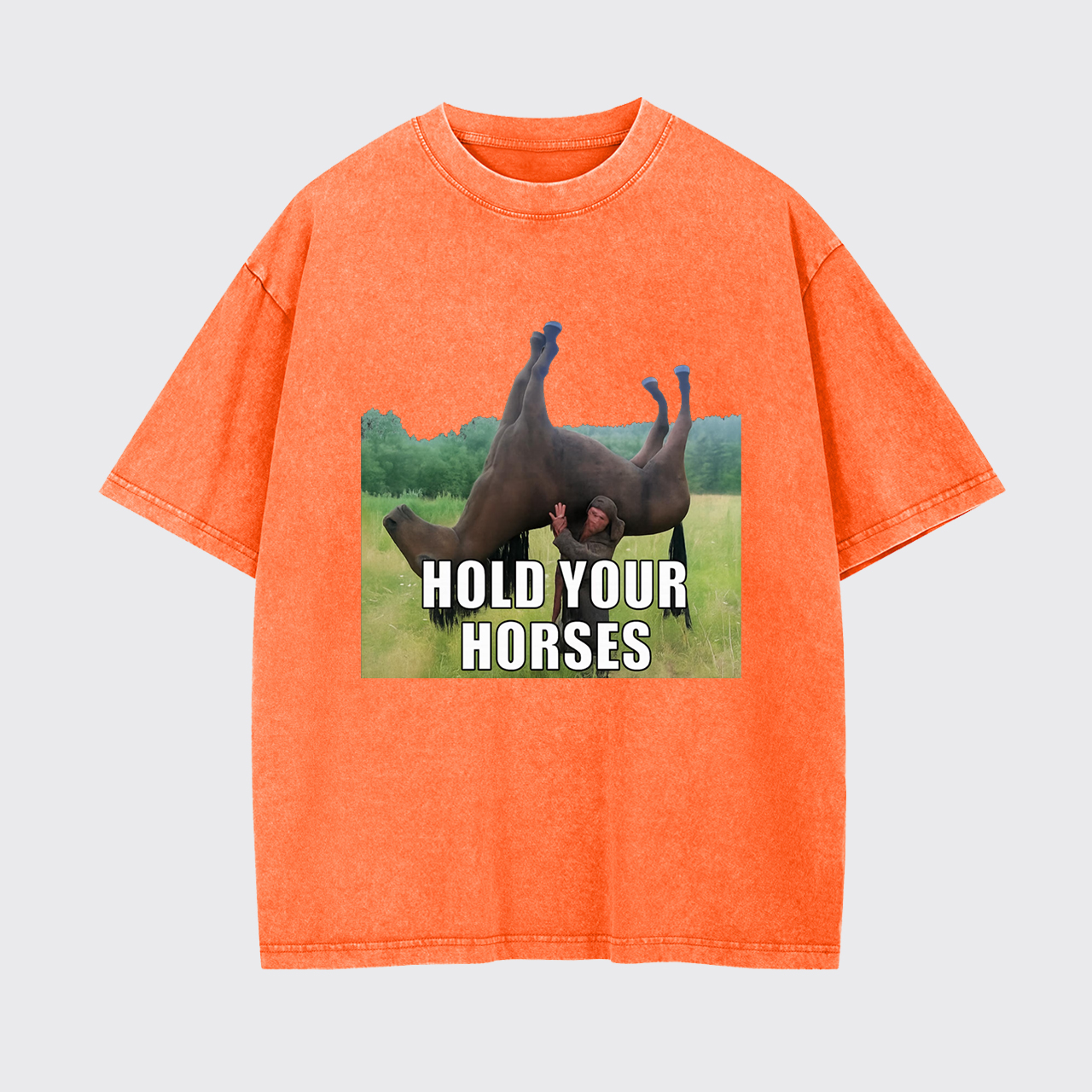 Hold Your Horses Humor Garment-dye Tees